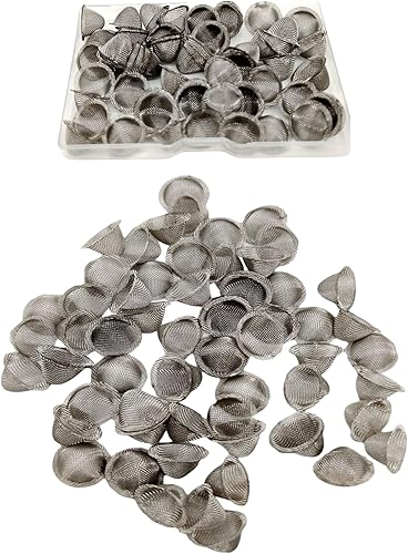 Miniatura 6 de 30 piezas de pantallas de tubería de 0.75 pulgadas (34) de acero inoxidable con diseño cónico con caja de metal. Tamaño ajustable
