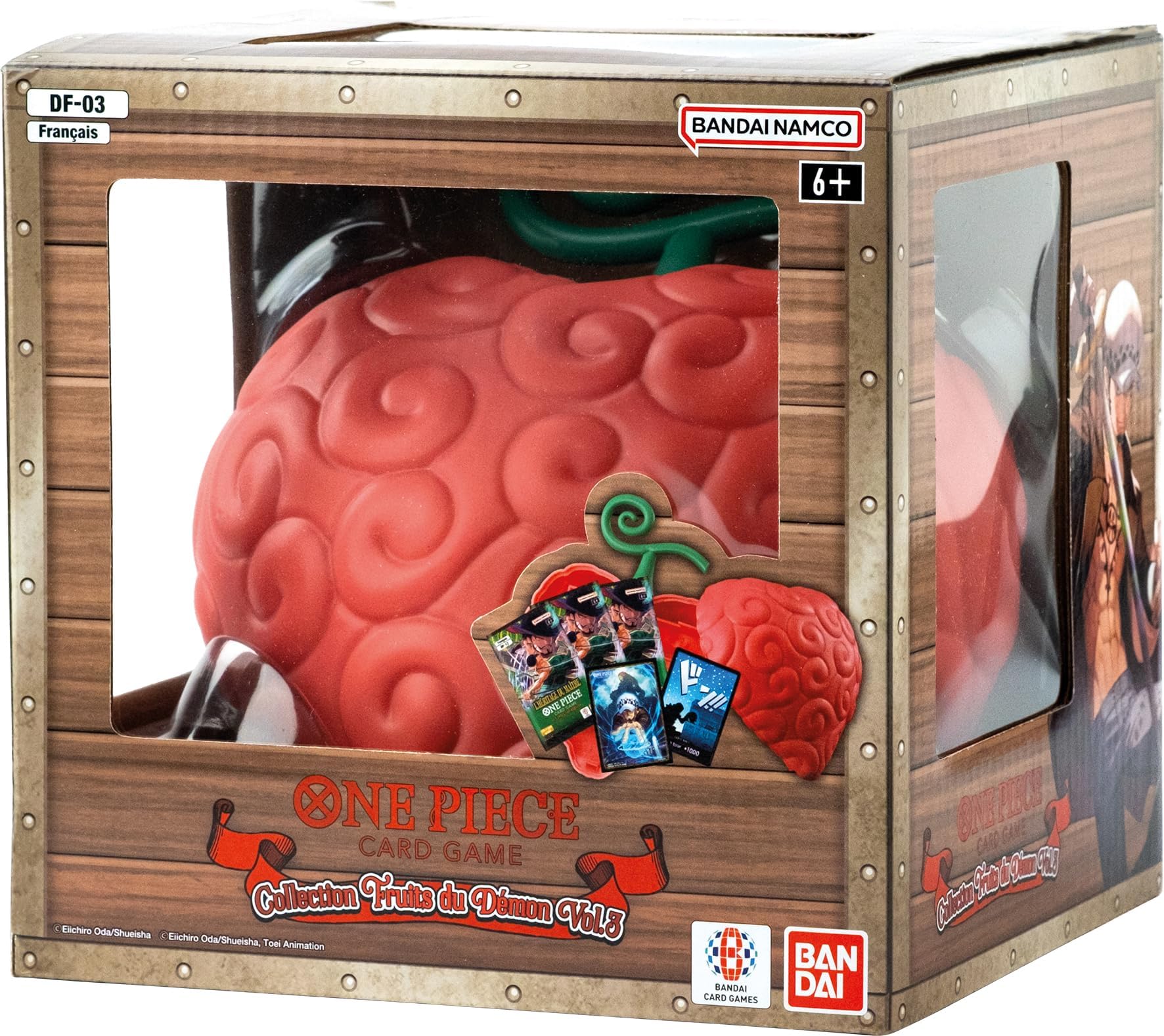 Asmodee - One Piece: Devil Fruit Collection 3 - Bandai - Bistouri Fruit Trading Card Box - 3 Boosters Included