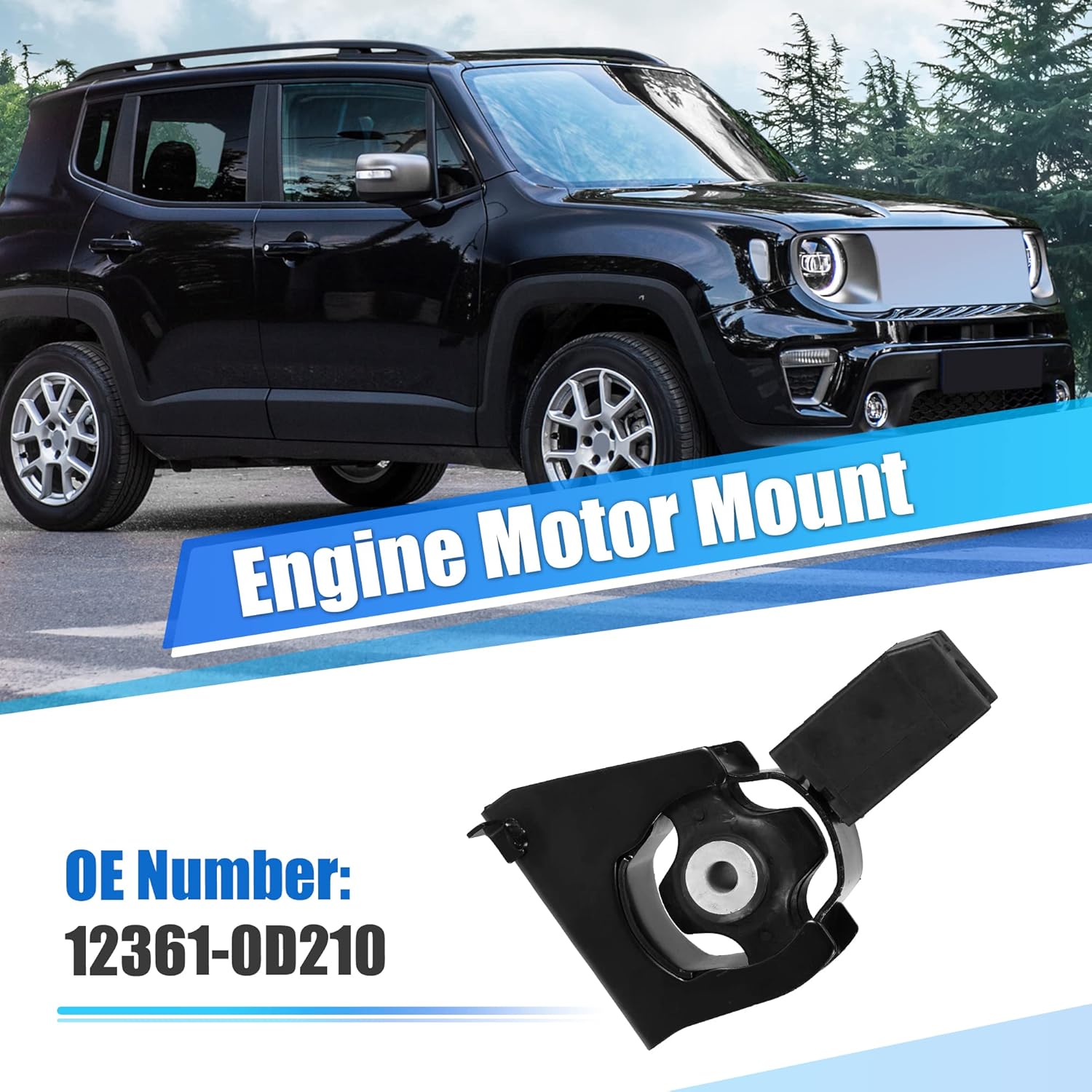 X AUTOHAUX Front Engine Motor Transmission Mount for Toyota Corolla 1.8L 2009-2017 for Toyota Matrix 1.8L 2009-2013 12361-0D210 Engine Torque Strut Mount Bracket