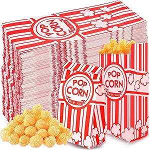 900 Pcs Popcorn Bags, 1 Oz Paper Popcorn Bags Individual Servings Bulk for Popcorn Machine Movie Nights Halloween Party Kitchen Supplies