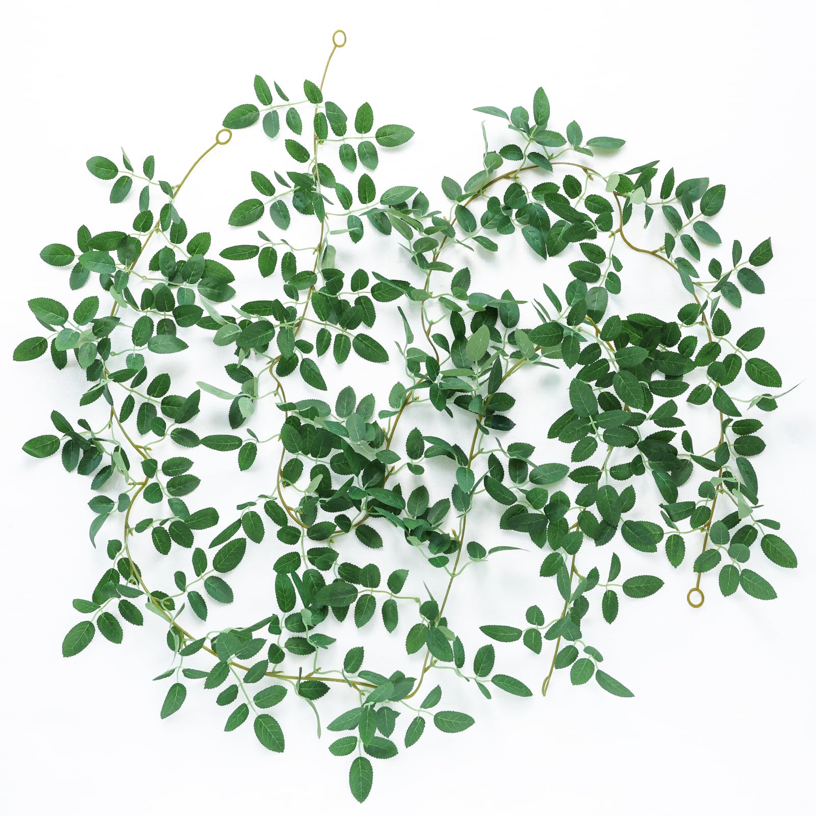 Mizii 2 Strands Artificial Vine Garland Rose Leaves