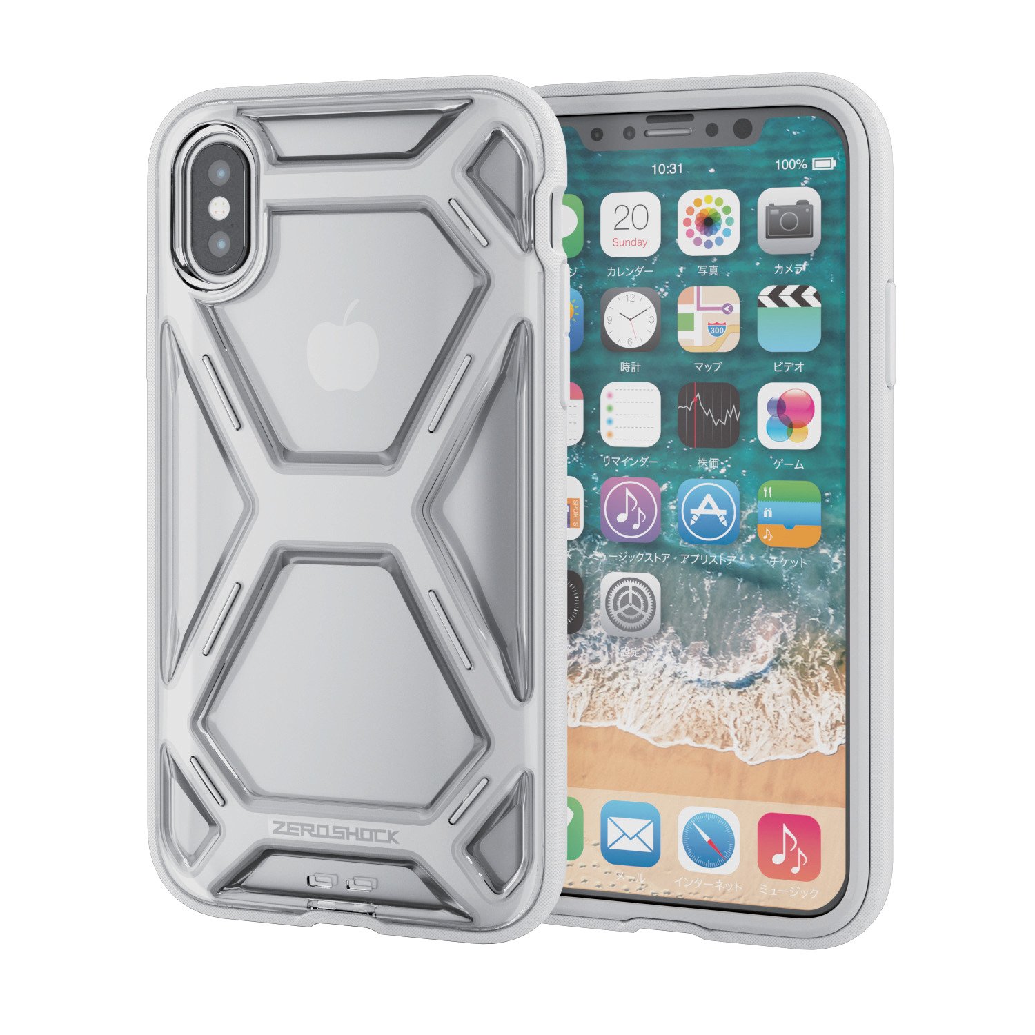 Amazon.co.jp: エレコム iPhone X ケース カバー 衝撃吸収 【 落下時の 