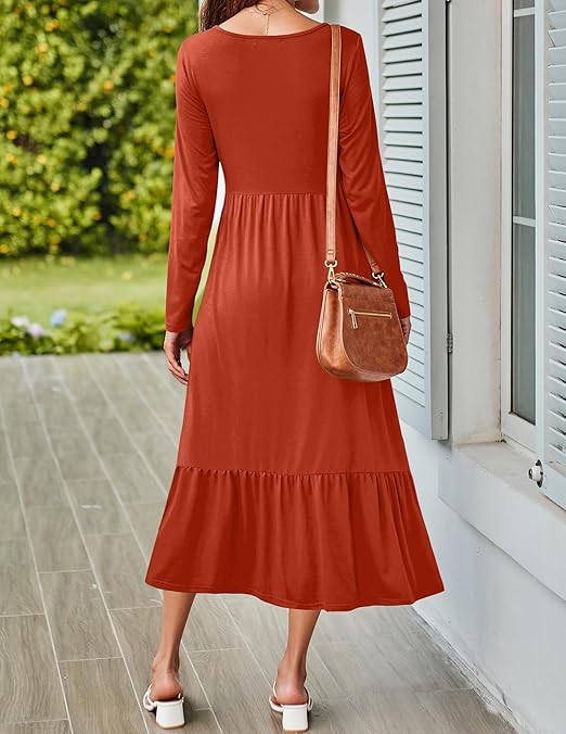 Femmes été printemps coupe ajustée robe longue confortable tricoté Design rayé m