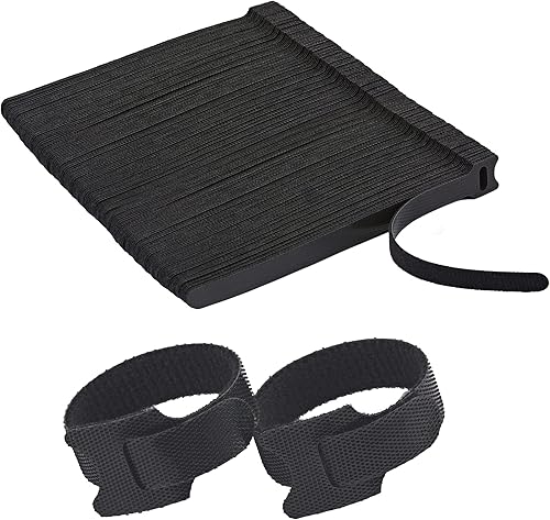 Miniatura 11 de 100 PCS Bridas Reutilizables para Cables con Gancho y Bucle, Correas de Gestión de Cables Ajustables Multiusos de 8 Pulgadas para Organizar el 8