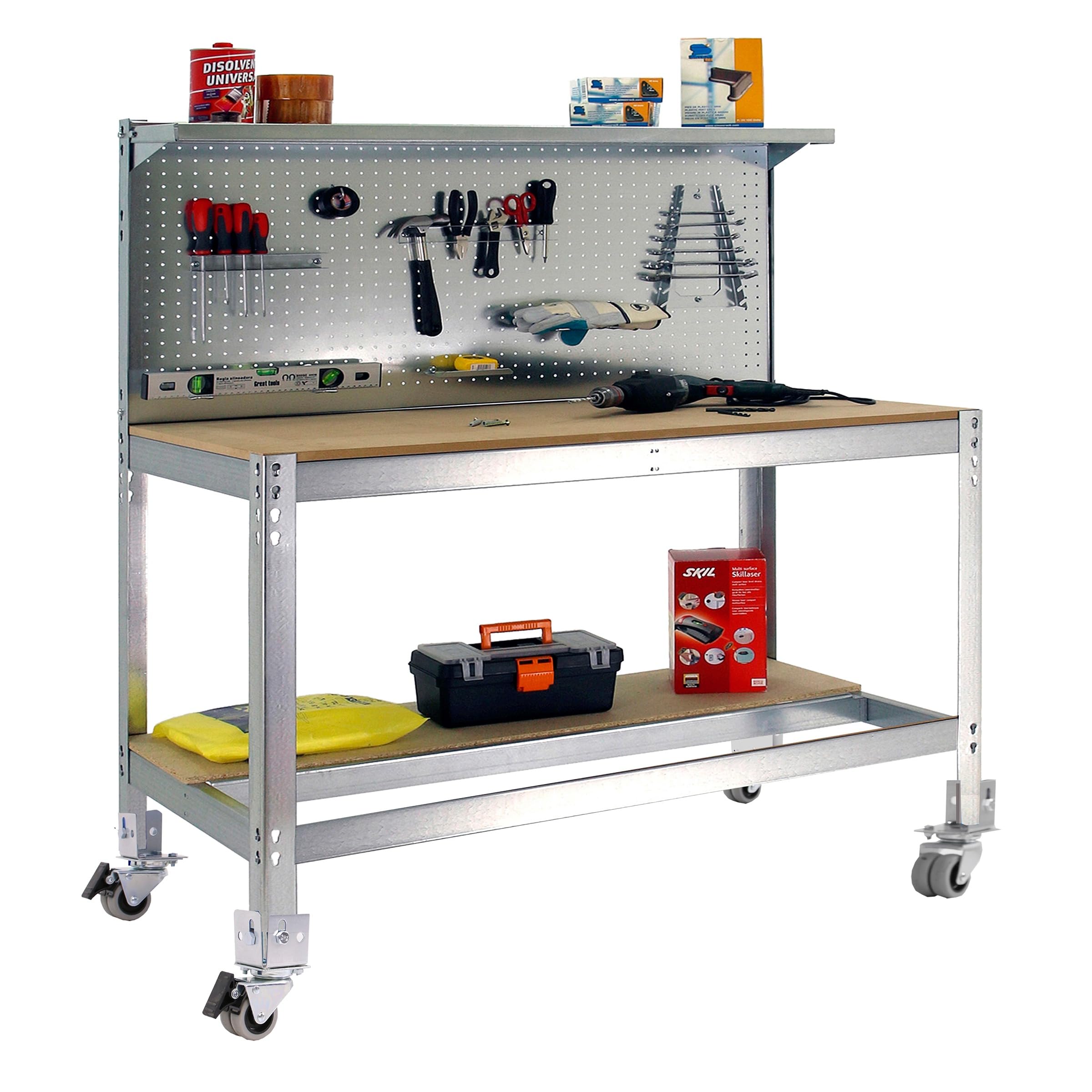 Simon Rack Banco de Trabajo Taller con Ruedas 1510x610 mm - BT3