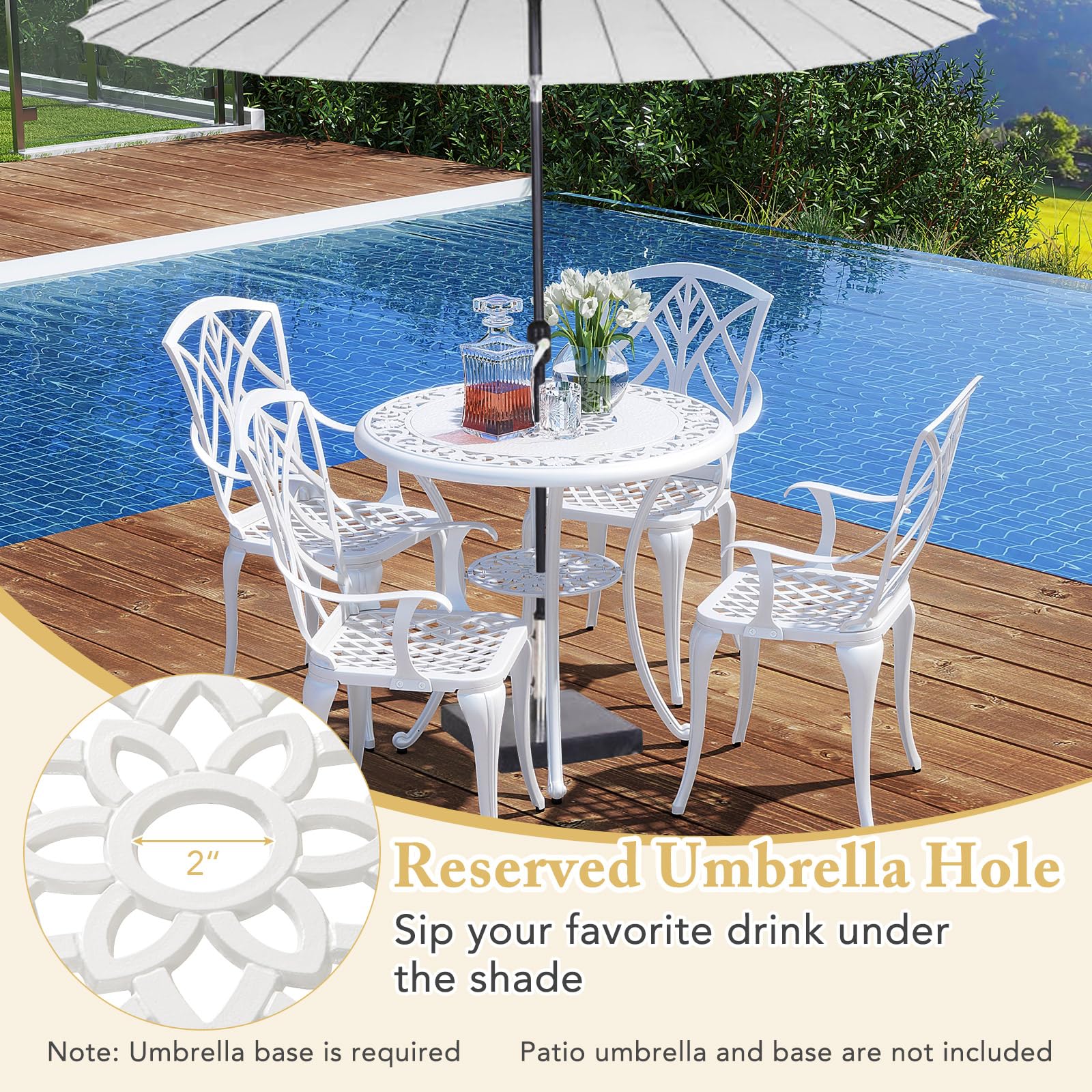 east end patio offset umbrella Offset Patio Umbrella Base  East Oak