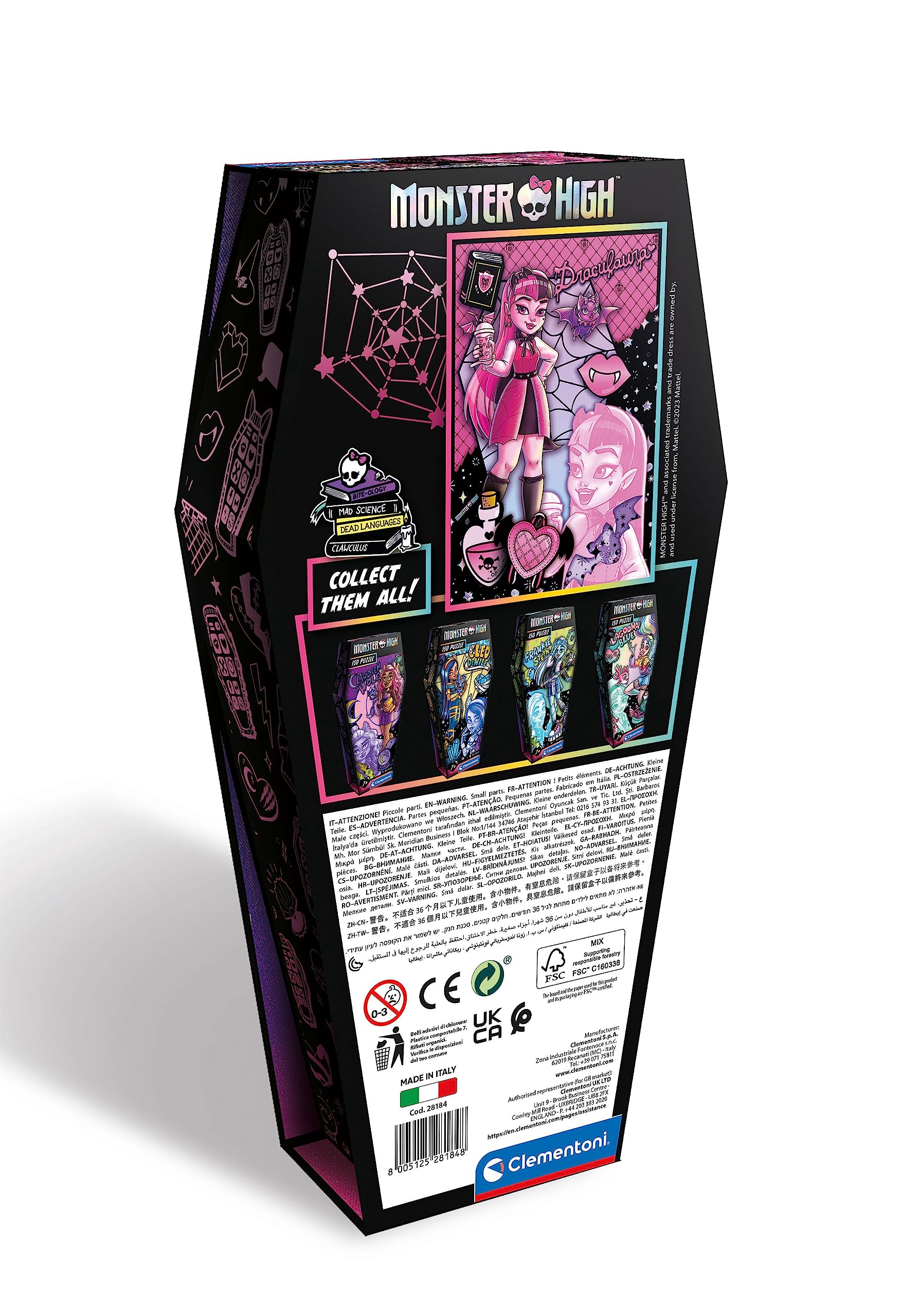 Amazon.com: Clementoni - 28184 - Monster High Draculaura Puzzle