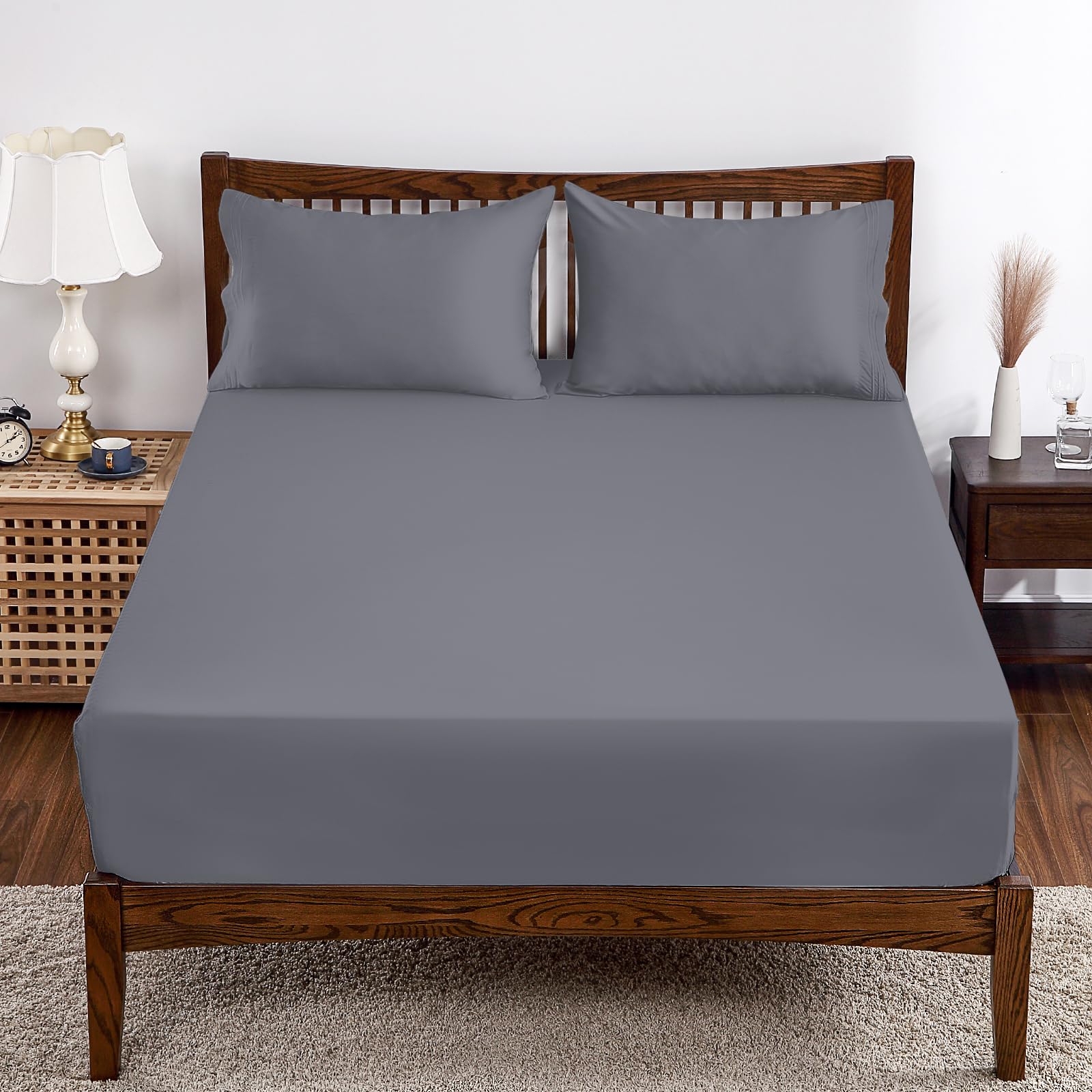 Bamboo Viscose Fitted Sheet Full Size Only, 400 Thread Count