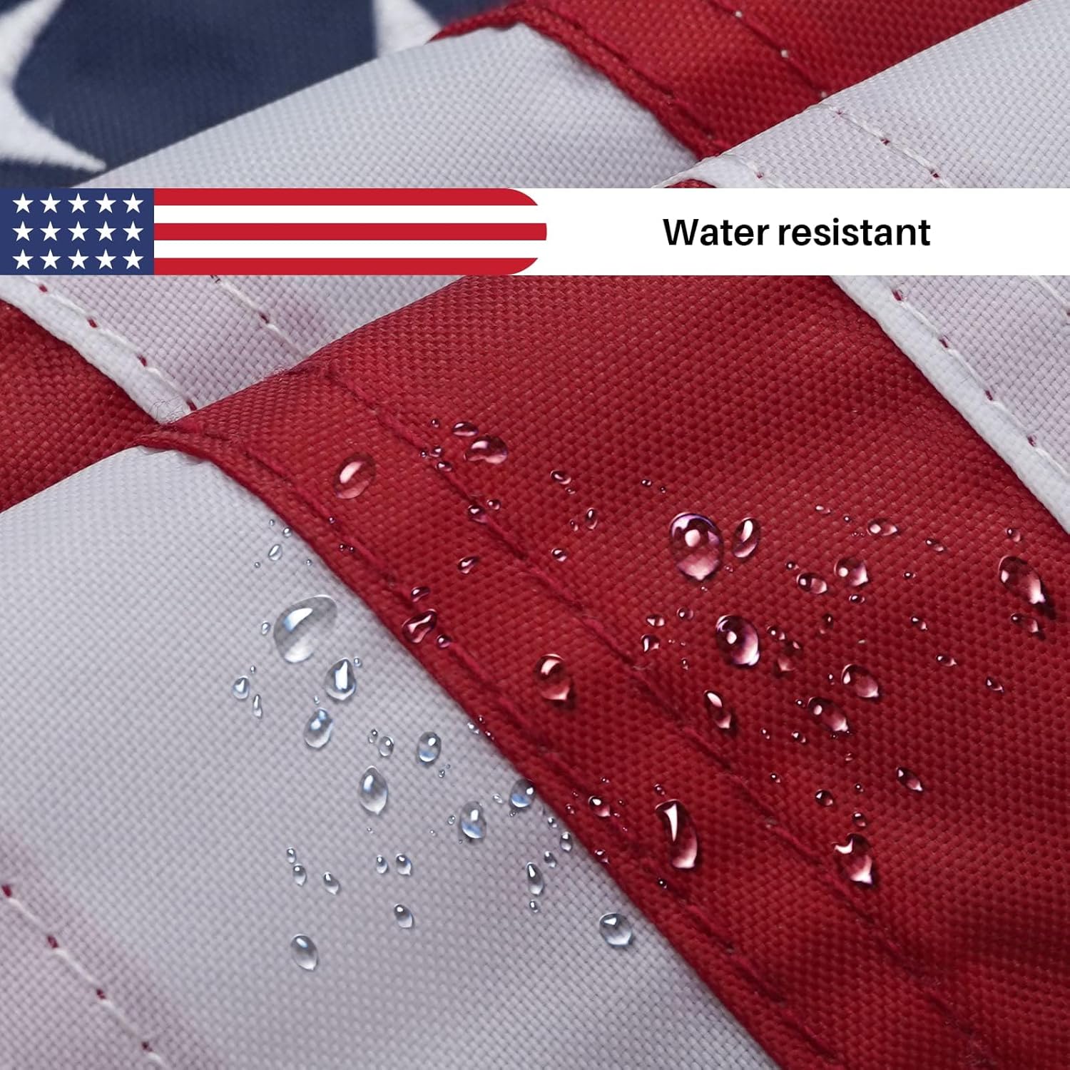 Bradford 2 Pack American Flag 12x18 Inches Embroidered Small American Boat Flag Nautical Patriotic US United Flags for Outside with 2 Brass Grommets - Image 4