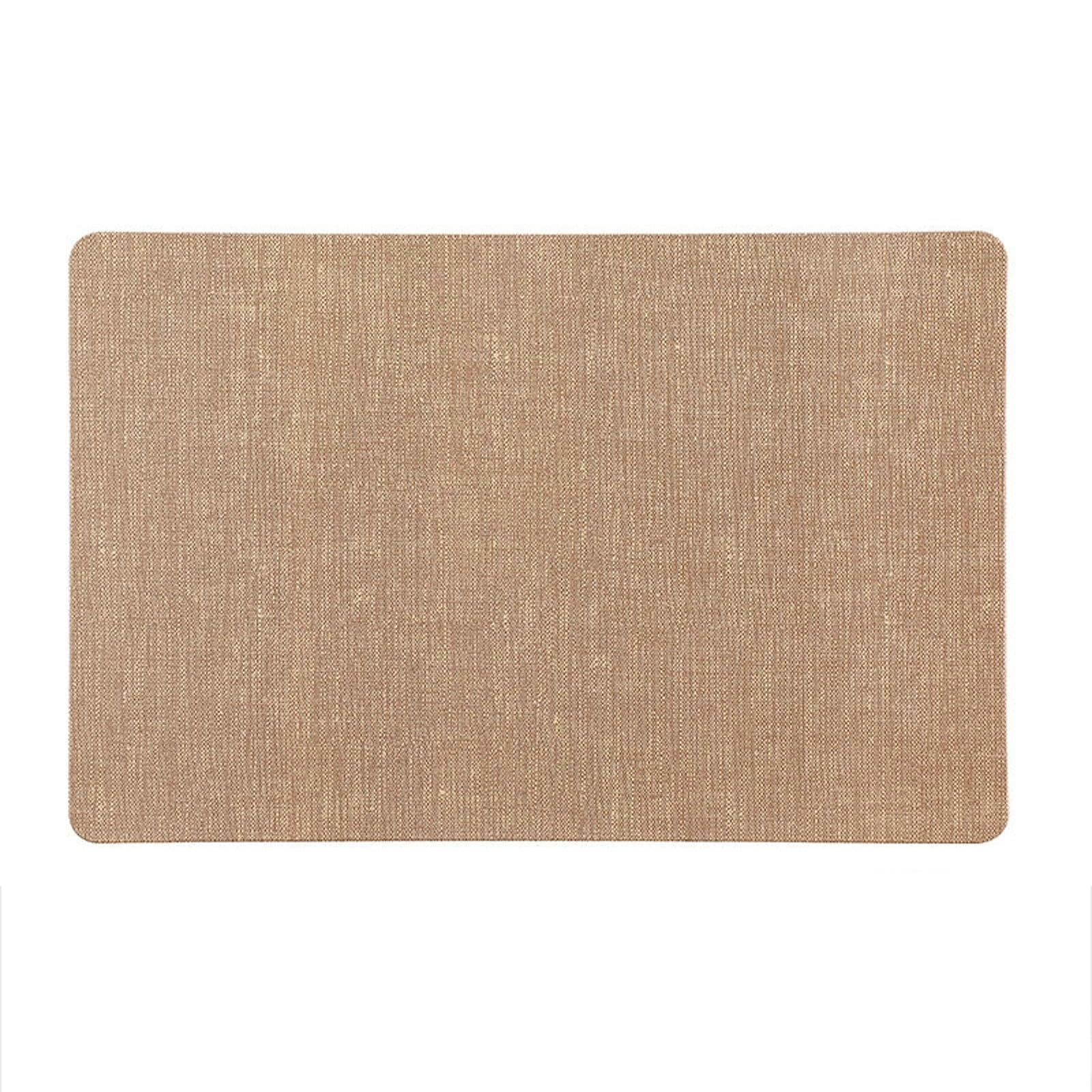 Juego de 6 manteles individuales de PVC, rectangulares, antideslizantes, para hogar, cocina, 45 x 30 cm
