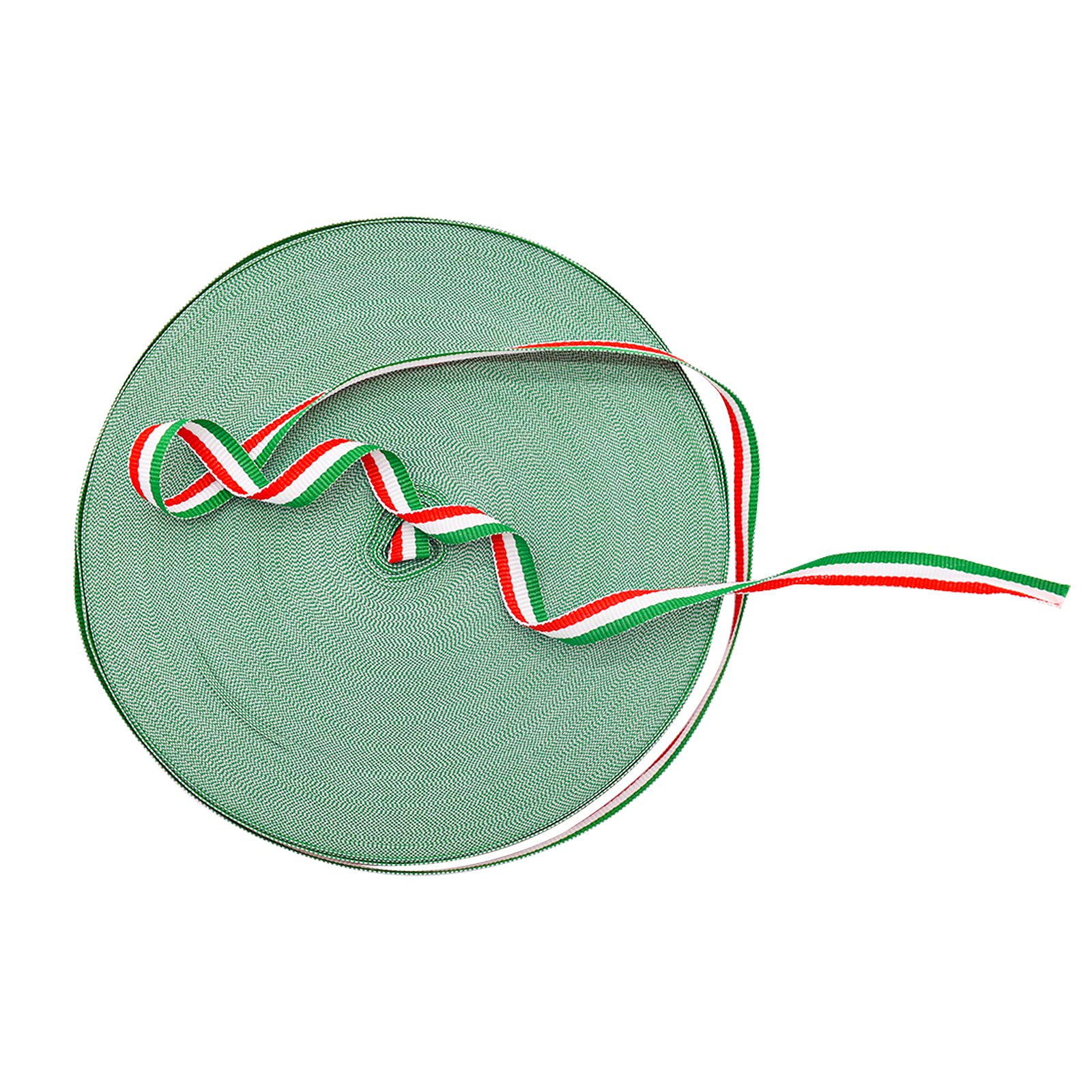 TRIXES 45m x 10mm Italian Tricolour Ribbon Decorative Nylon Ribbon Spool Vibrant Red White & Green, Arts Crafts - Image 3