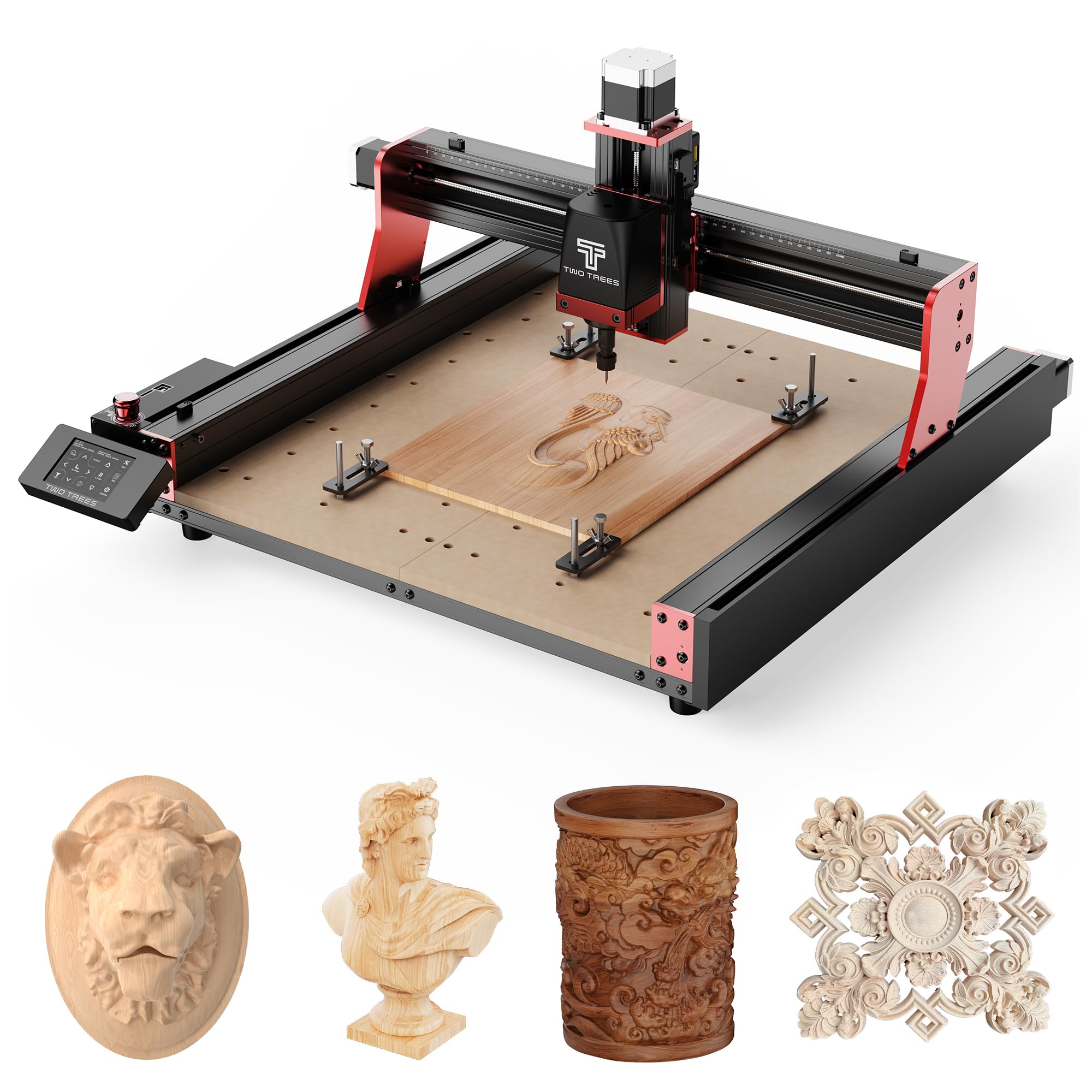 OUYANG CNC Router Machine TTC450 PRO for Woodworking, Upgraded 3-Axis Milling Machine, GRBL Control CNC Engraving Machine for Wood Acrylic MDF Nylon Carving Cutting