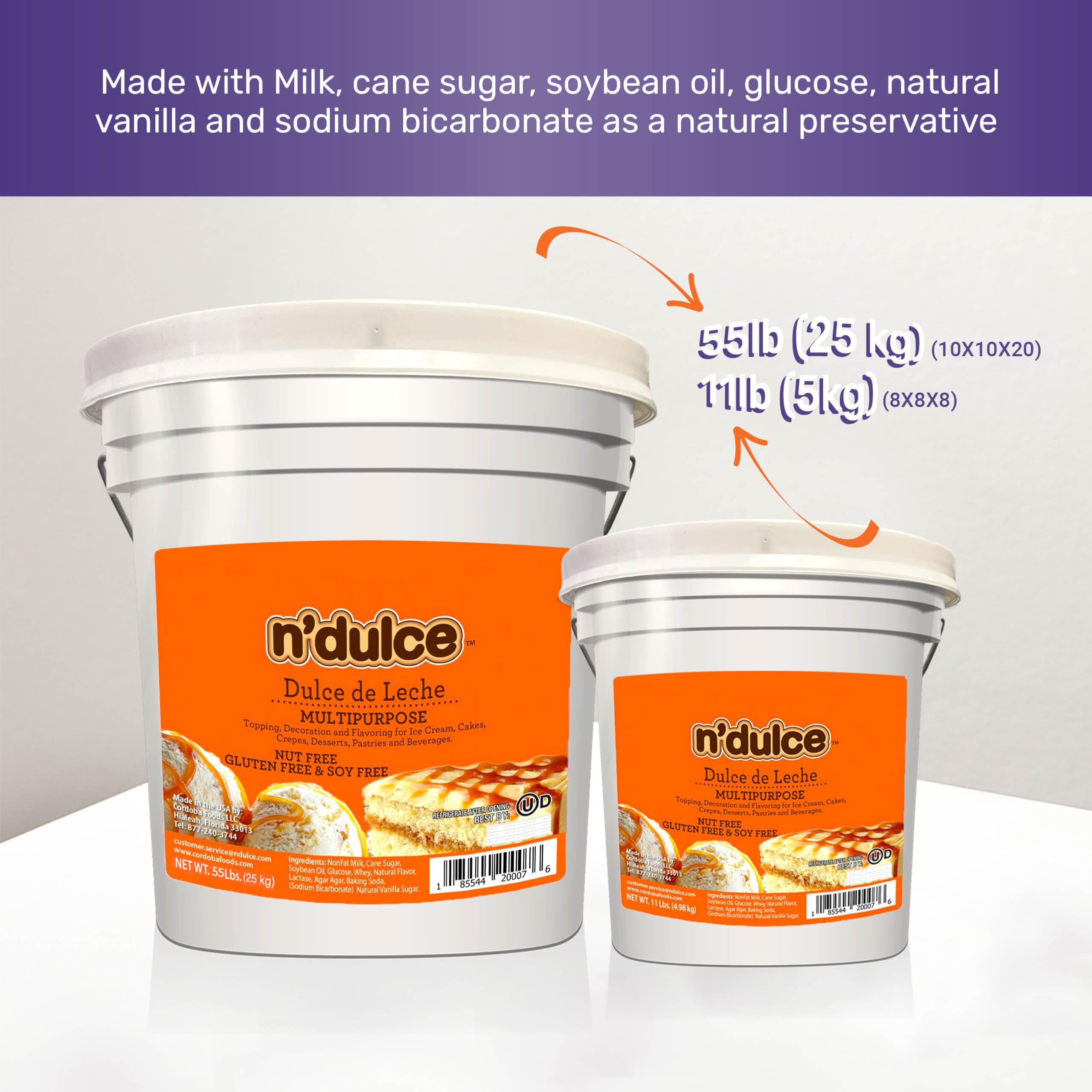 Amazon.com : N'Dulce Dulce de Leche Multipurpose | Caramel for