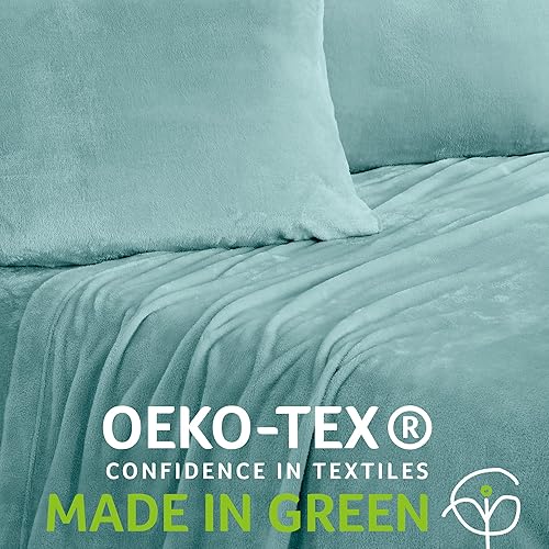 Miniatura 5 de NY Loft Juego de sábanas de microforro polar ultrasuave con bolsillos extra profundos, juego de sábanas de vellón de terciopelo extra suave, forro