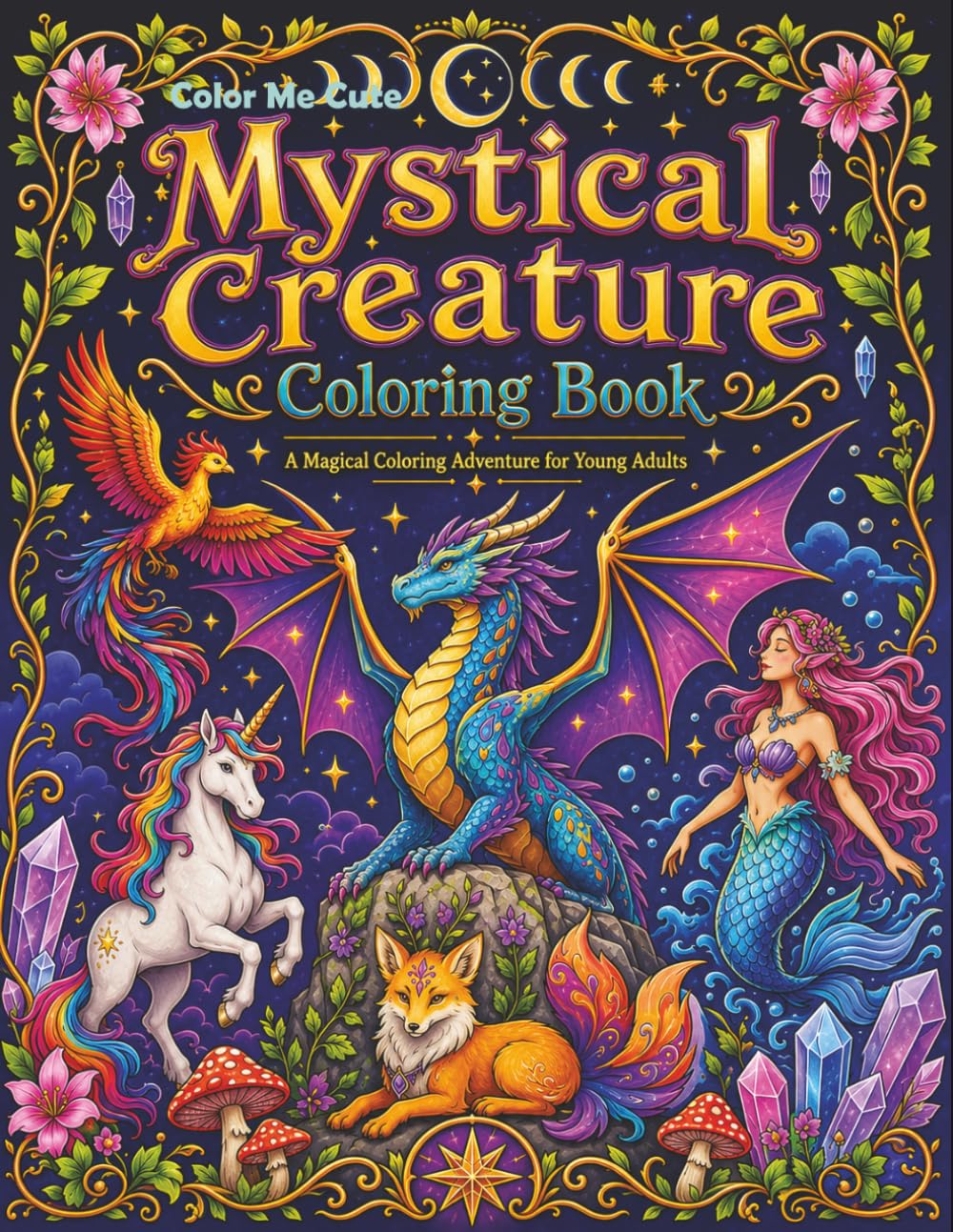 Color Me Cute: Mystical Creatures (Color Me Cute Coloring Books)