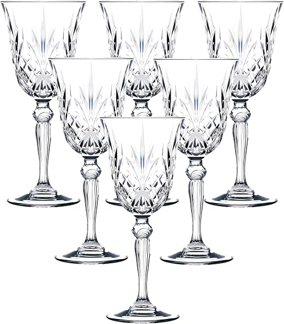 Lorren Home Trends RCR Crystal Melodia Collection Wine Glass Set