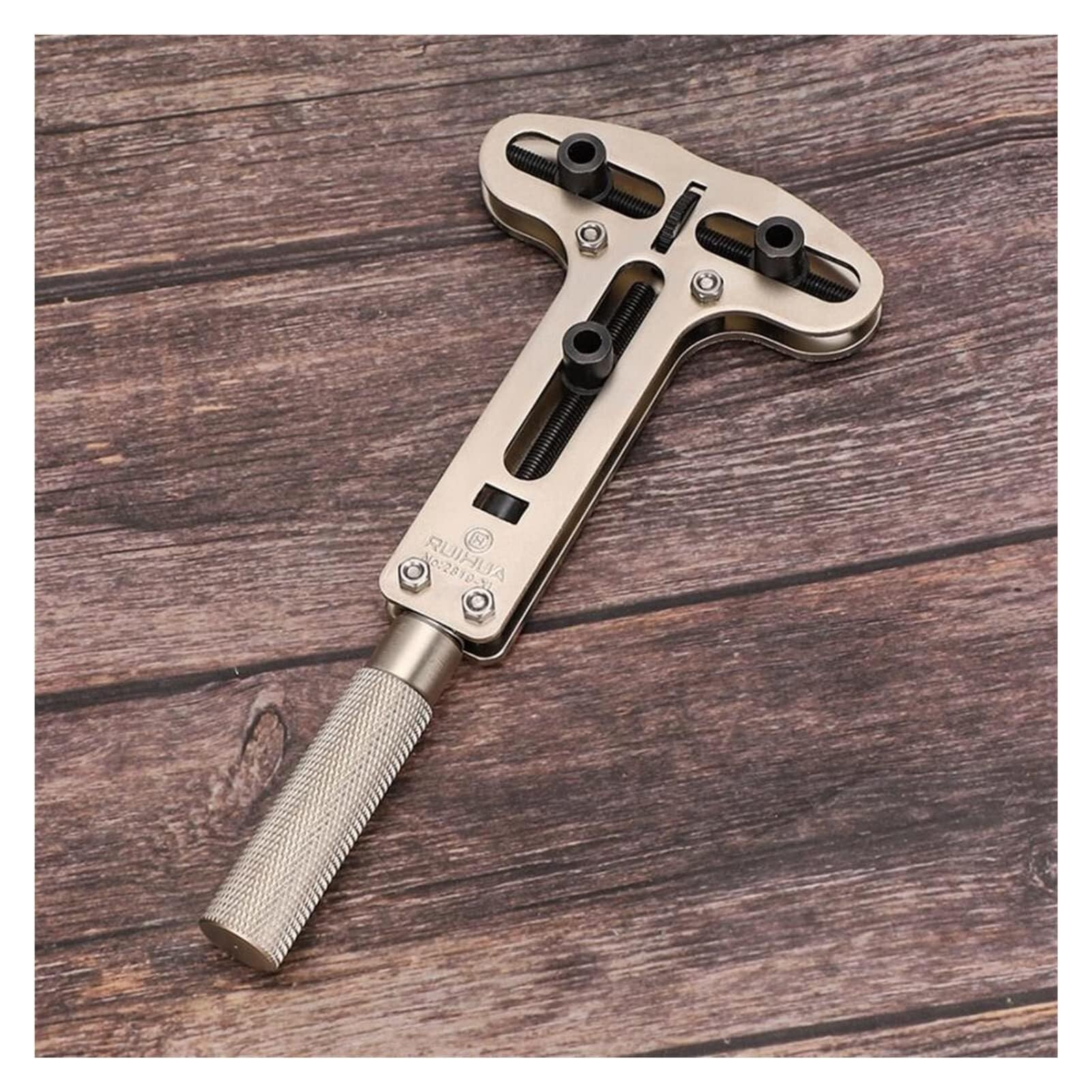 Abridor de metal de tres mordazas for reemplazar baterías, removedor de tapa trasera de reloj, herramienta de reparación de relojes de pulsera con accesorios, kit de herramientas de reparaci
