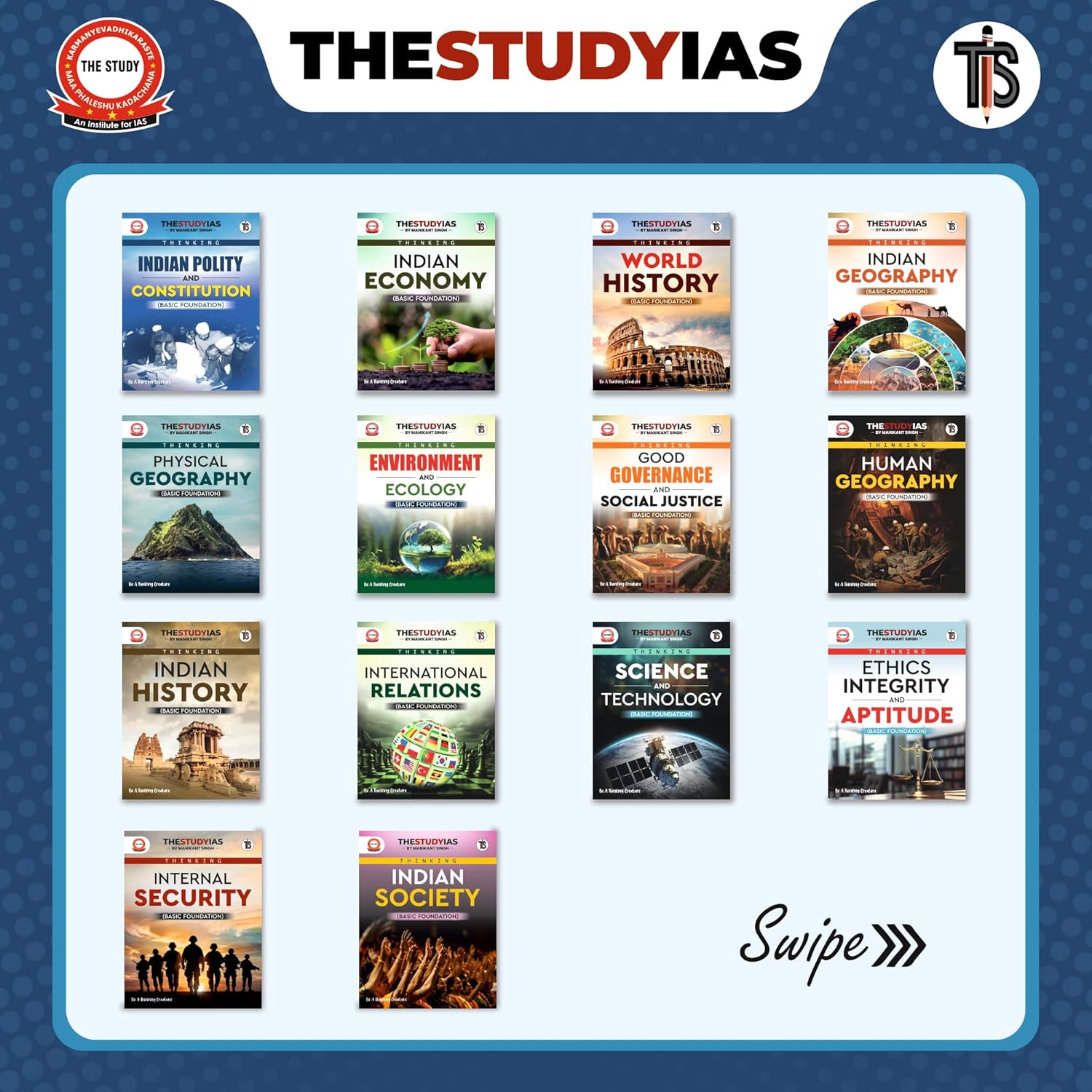 Basic Foundation 14 Books Set (English Books) – Indian History, Good Governance, Ethics, Environment And Ecology, Human Geography, Indian Economy, … Indian Society | UPSC & State PCS Exam