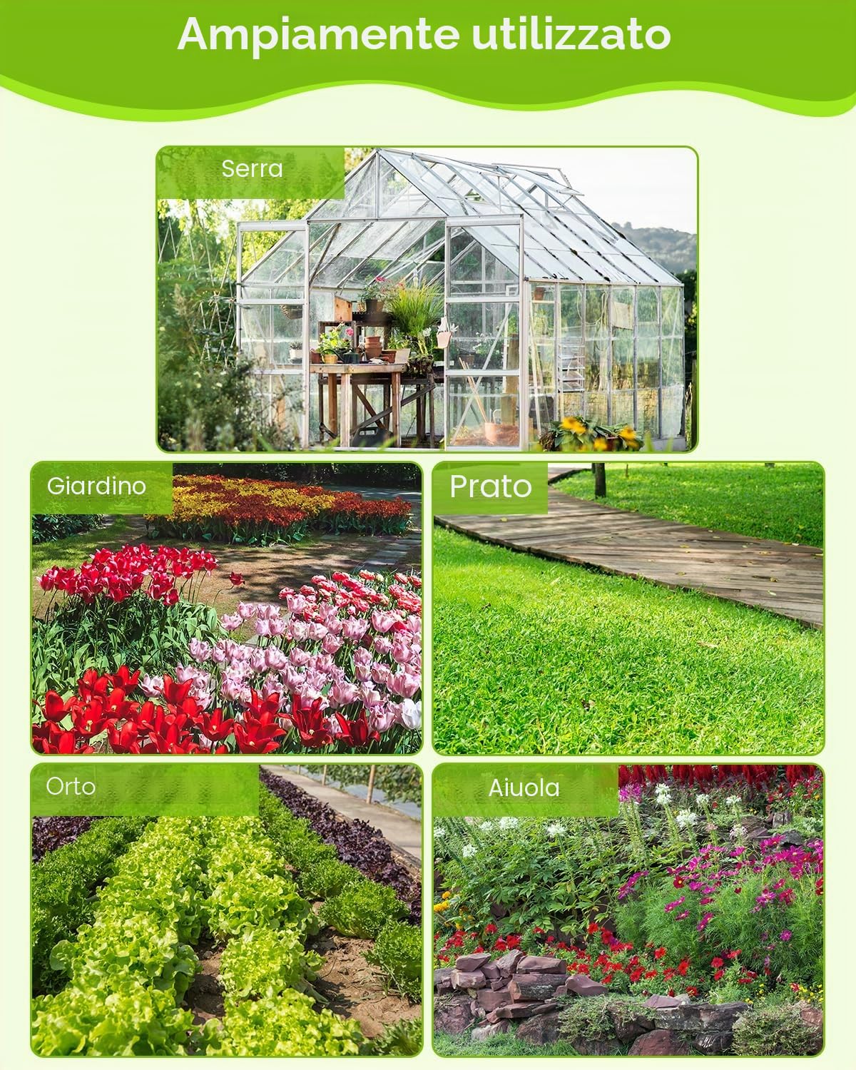 226 FT Kit di Irrigazione a Goccia, MSDADA Giardino con Micro Sistema di Irrigazione Automatico, Kit di Irrigazione per Piante, Ugello Nebulizzatore per Piante Serre, Aiuole, Patio, Prato