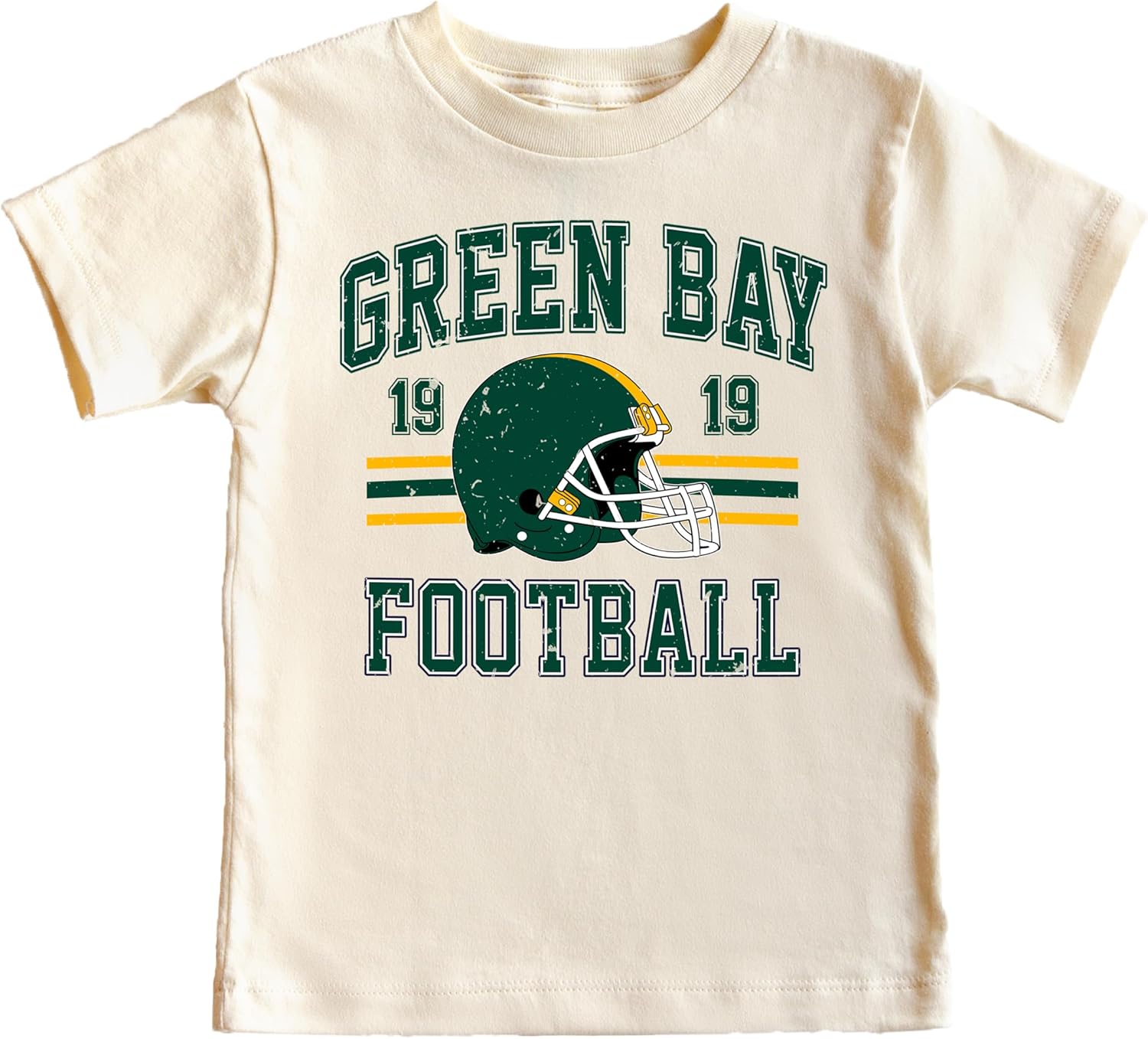 Vintage Green Bay 1919 Football Shirt for Men Women and Kids Distressed Green and Gold Tee