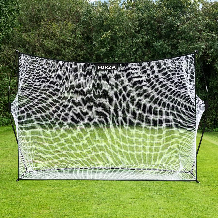 FORZA ProFlex Pop-Up-Golf-Netz [2,4 m x 2,4 m oder 3 m x 2,1 m] | Tragbares Golf-Übungsnetz mit Tragetasche | strapazierfähiges Polyester-Golf-Schlagnetz für Fahr- und Schwungtraining