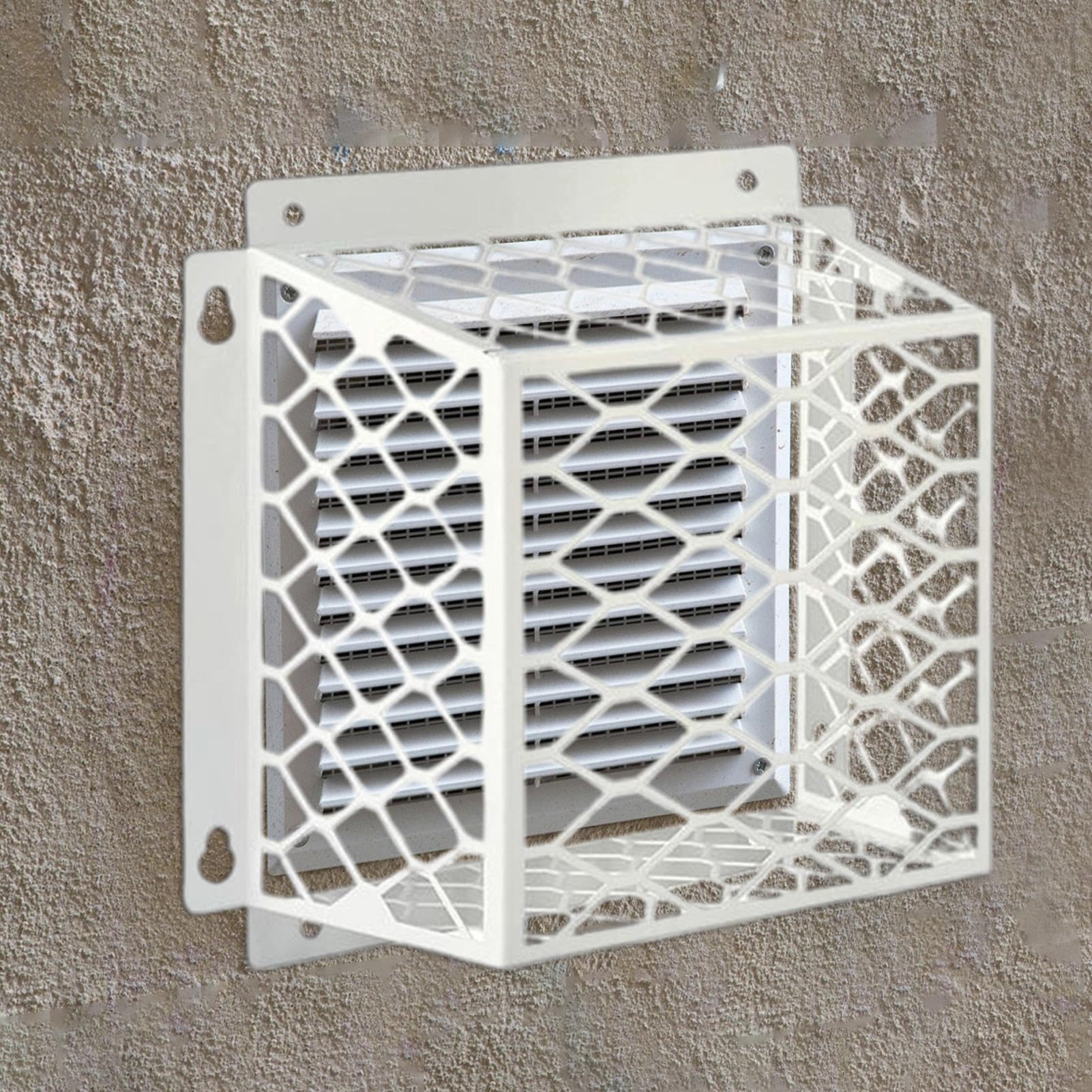 Protector para pájaros de ventilación para secadora, protector de acero galvanizado resistente a la intemperie, evita que los pájaros entren en conductos de ventilación