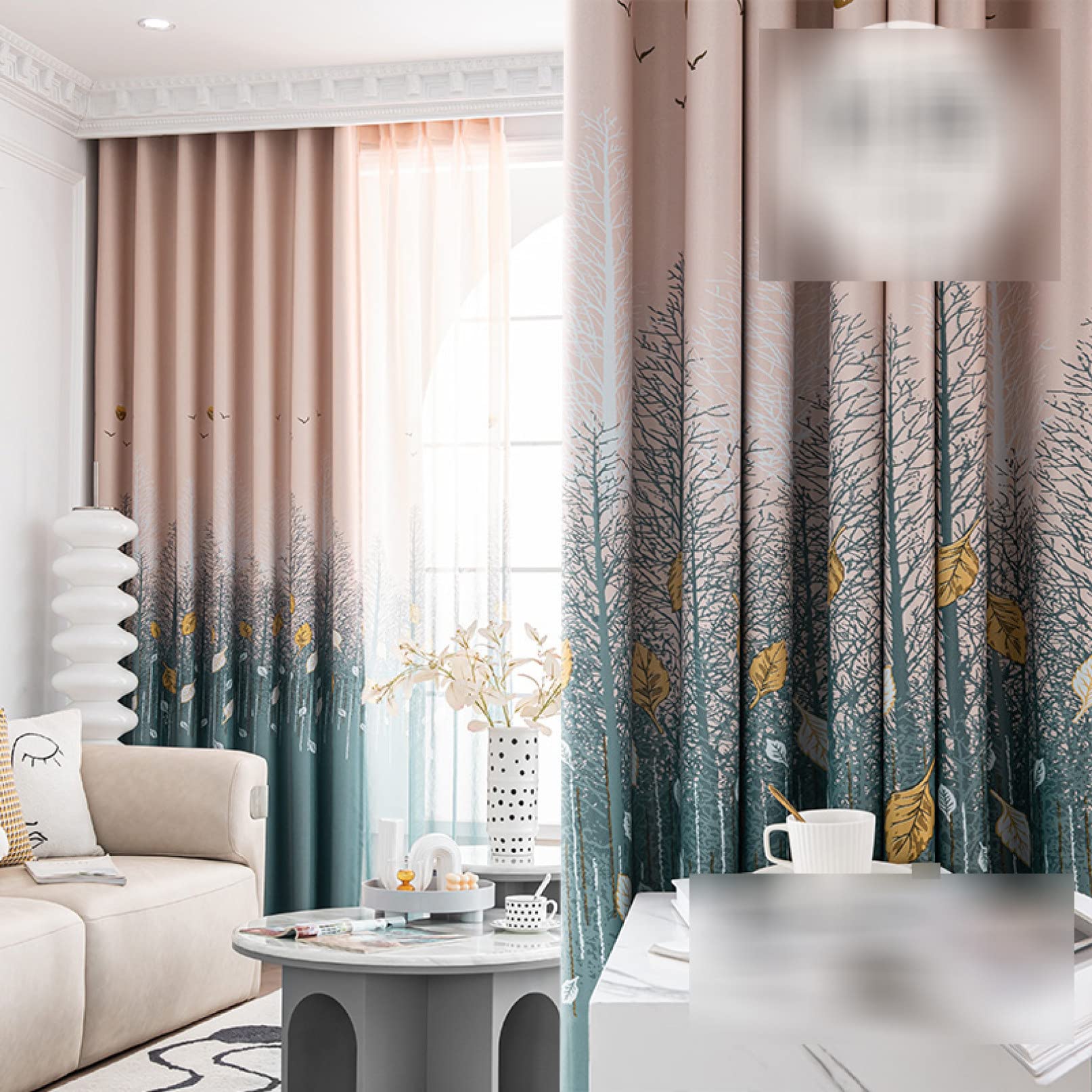 Amazon｜[ADSNS] カーテン 遮光 北欧 おしゃれ カーテン 遮光カーテン