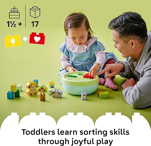 Miniatura 2 de LEGO DUPLO My First Shape Sorter Puppy House - Juguete sensorial para niños pequeños, juego de clasificación y aprendizaje de formas Montessori para