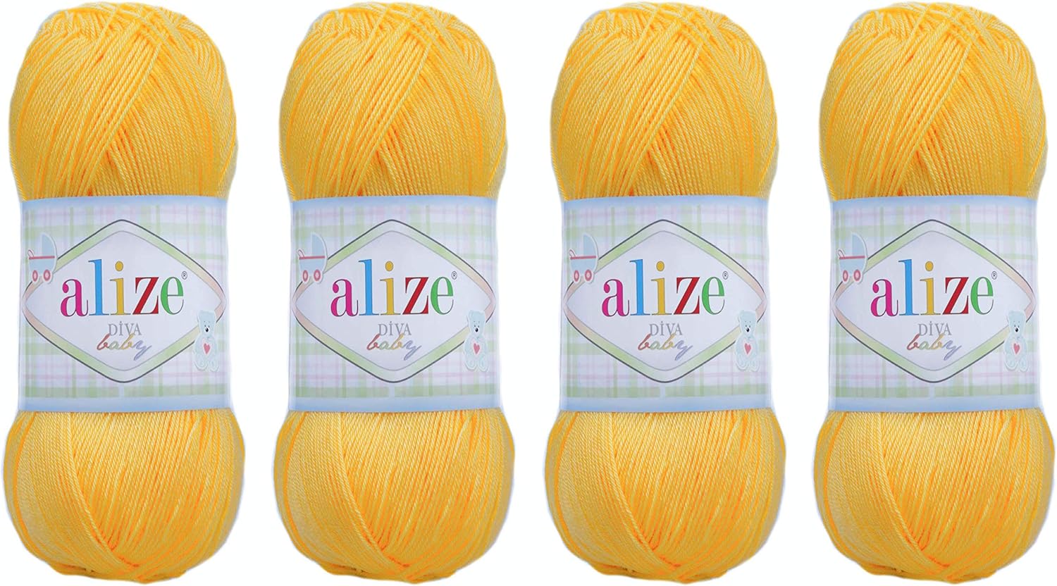 Alize Diva Baby, 100 Microfiber Acrylic, Knitted Yarn
