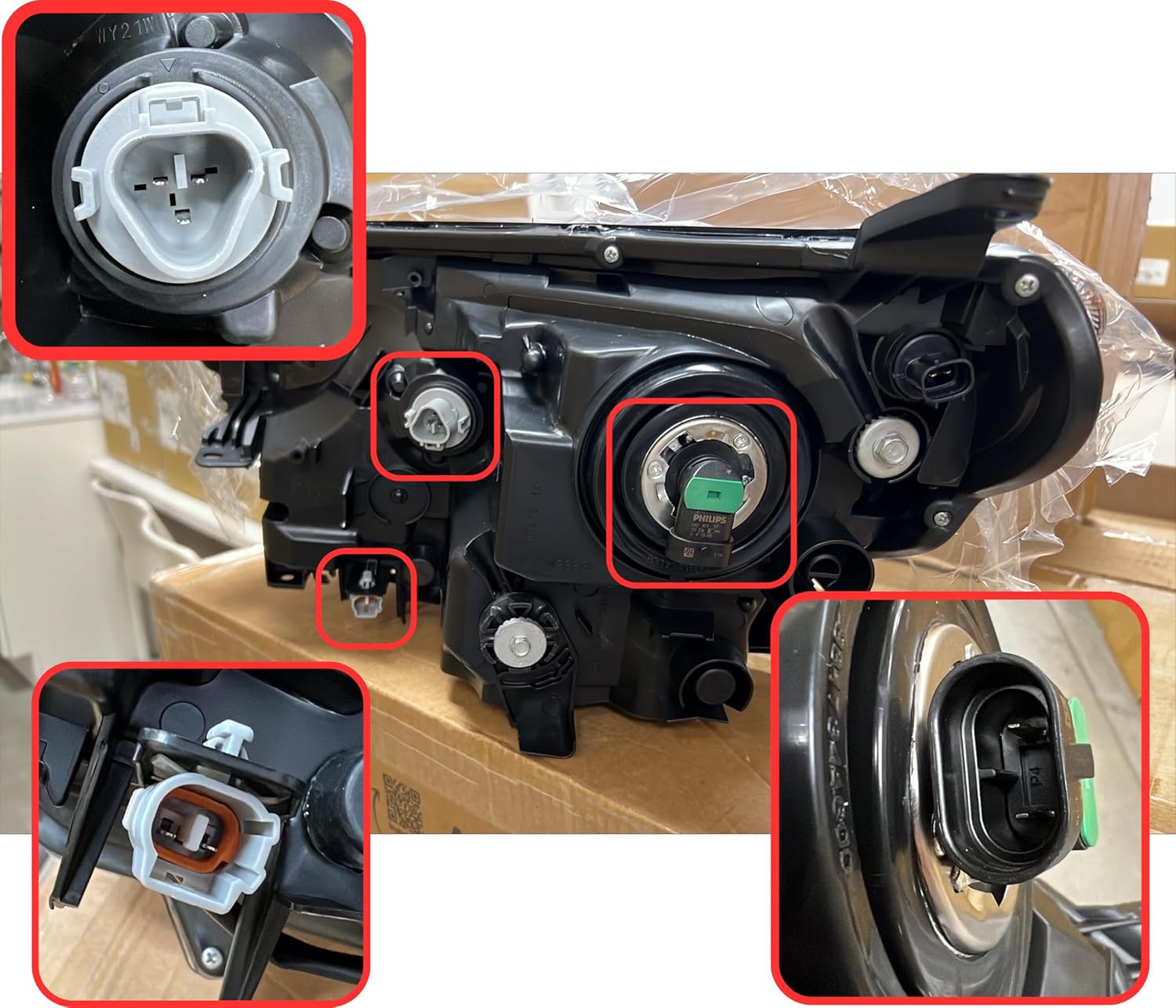 Replacement For Toyota RAV4 Headlight 2016 2017 2018 LE/XLE North America Built Halogen with Bulb Toyota RAV4 Headlamp Left & Right Side DOT/SAE Compliant TO2502247, TO2503247