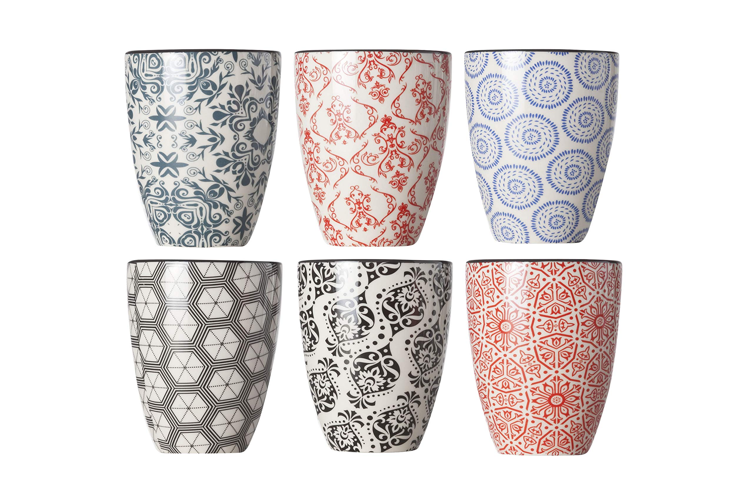 Cosy & Trendy Set of 6 Deli Cups 20 cl Assorted Colours