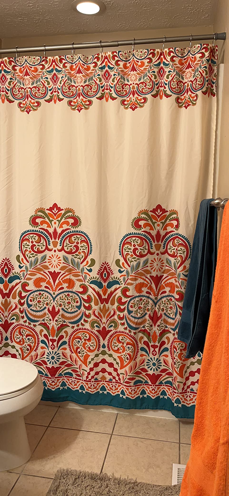 3/mo Finance Lush Decor Clara Shower CurtainFabric Colorful Boho