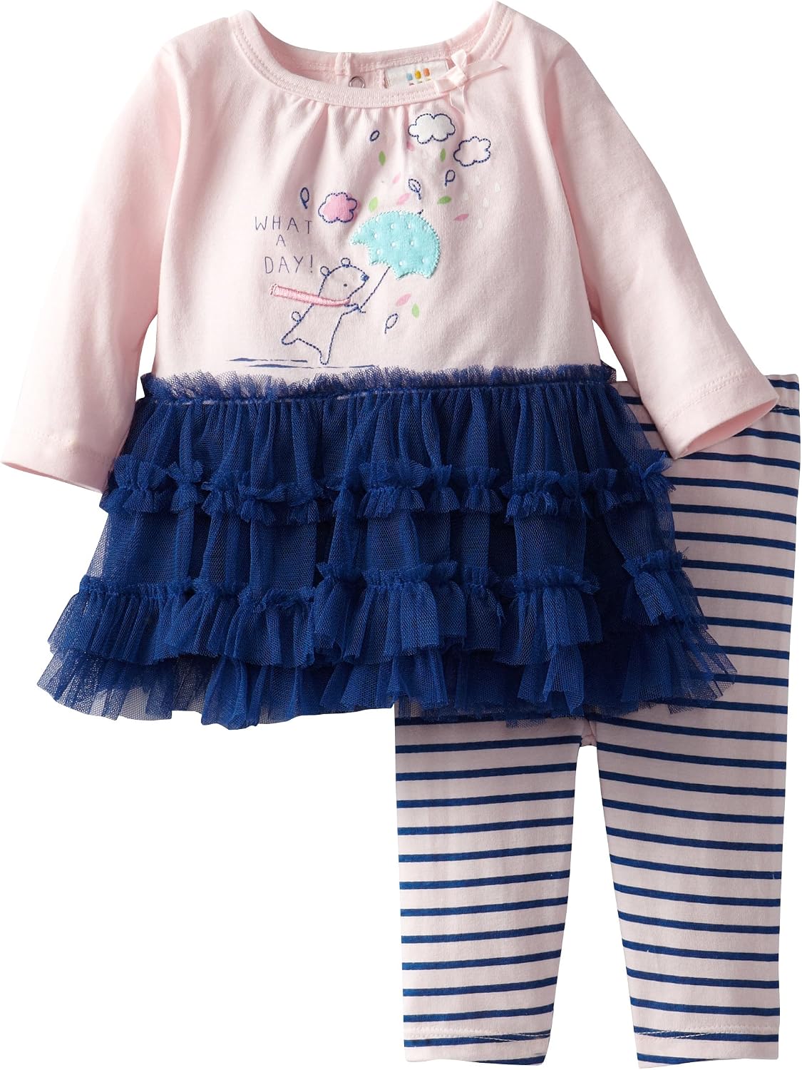ABSORBA Baby-Girls Newborn Bear Tutu Legging Sets