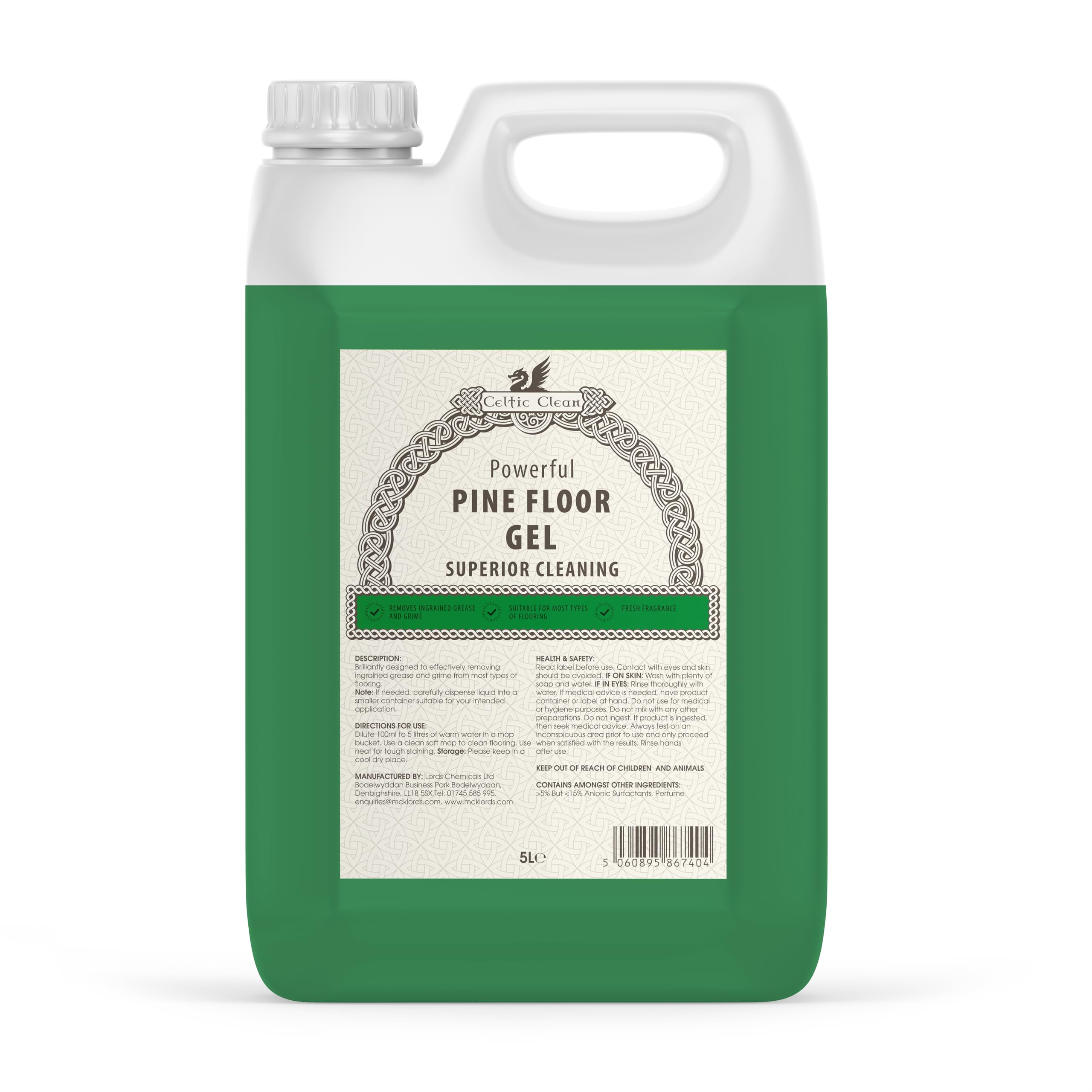 Celtic Clean - Pine Floor Gel - 5 Litre