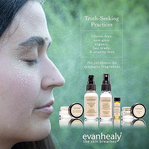 Miniatura 7 de evanhealy Set de cuidado de la piel azul calmante  Kit de cuidado facial de viaje de 5 piezas para pieles sensibles  Kit de cuidado de la piel con