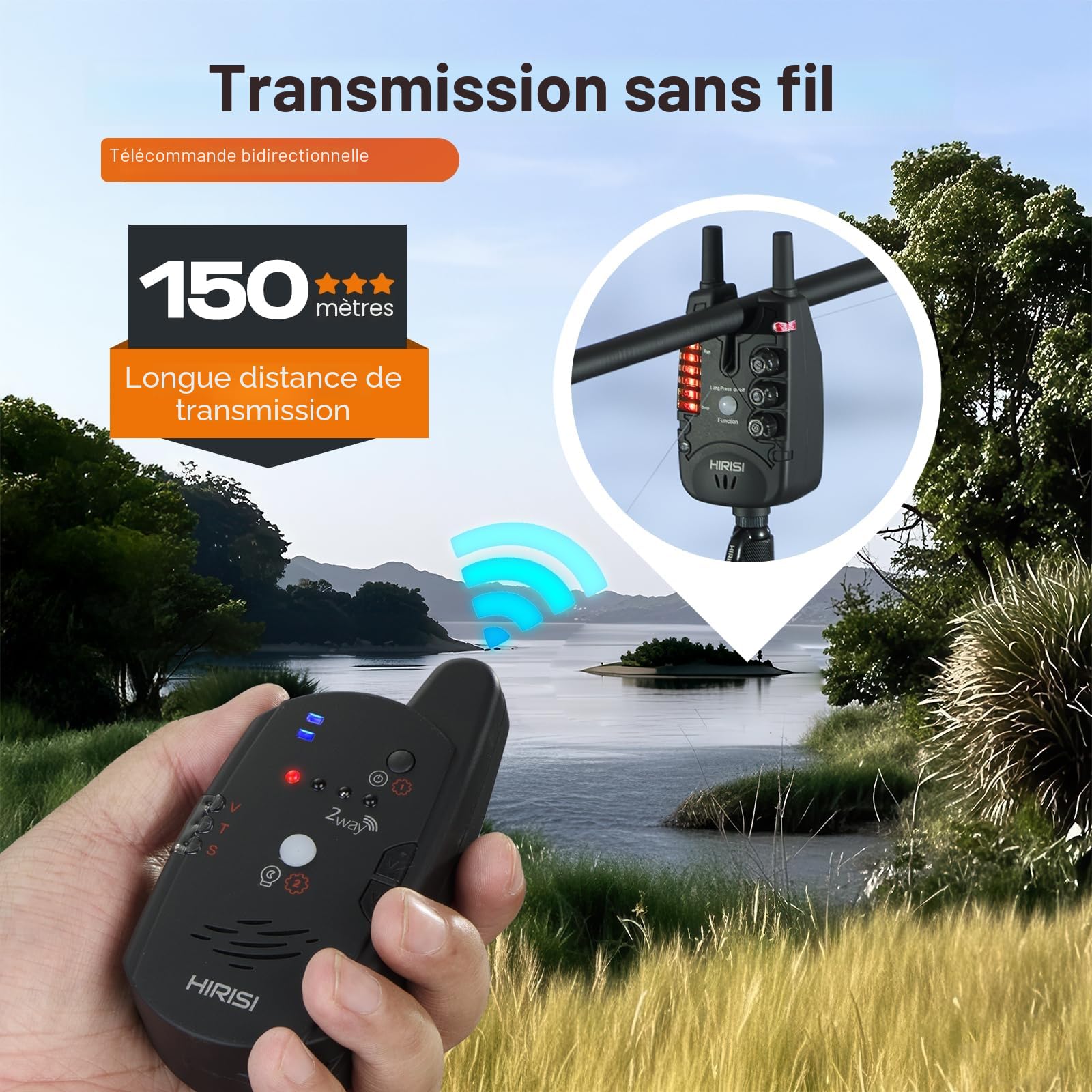 Détecteur De Touche à Carpe Avec Télécommande – Alarme Vibrante Et Sonore, Volume Réglable, étanche, Lot De 2 Ou 3