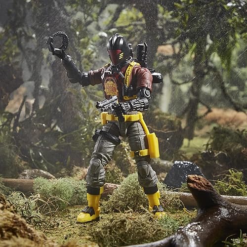 Miniatura 4 de Hasbro G.I. Joe Classified Series Figure, 6" Special B.A.T. Figure with Accessories - F4754, Red, Gray and Black