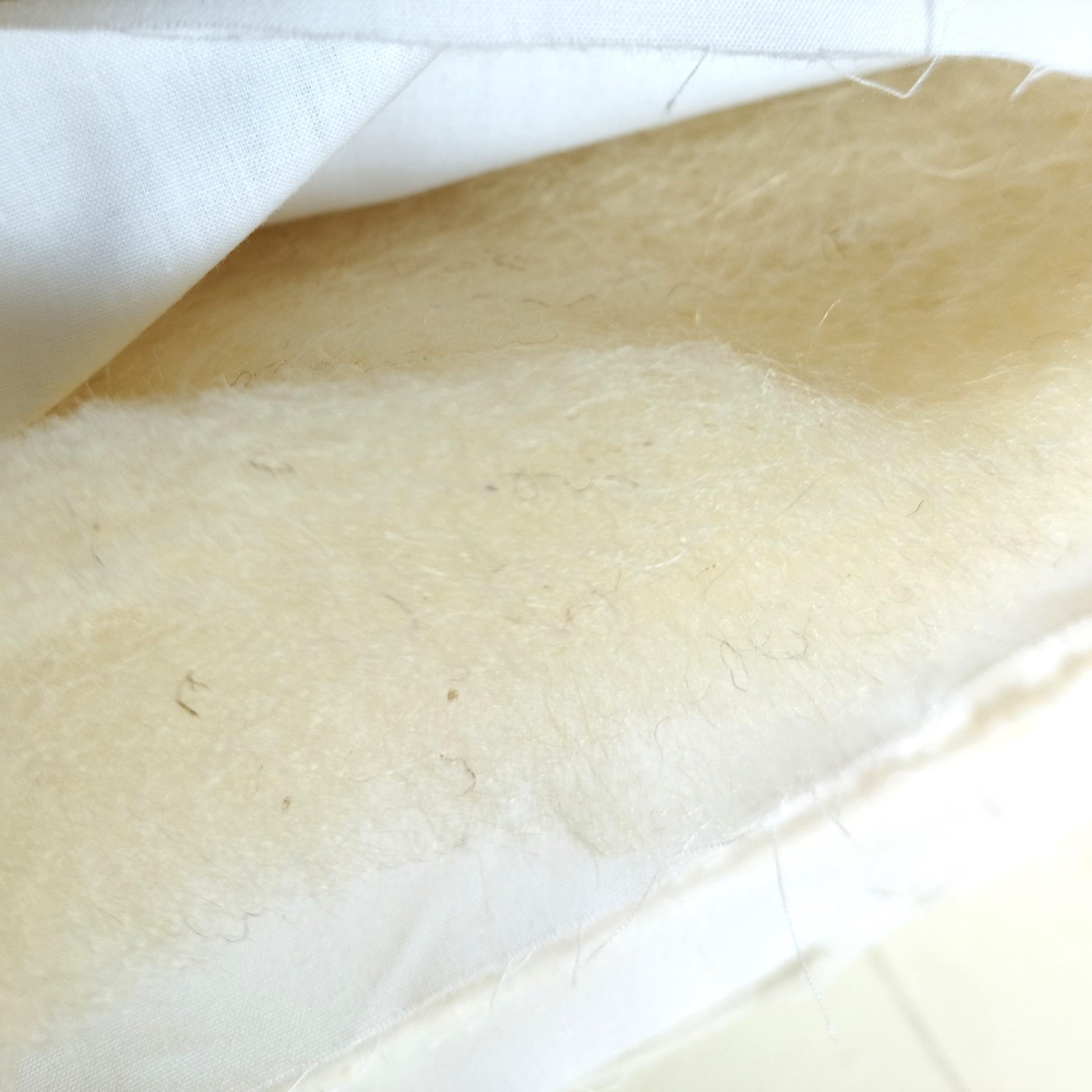 Cuscino Comfort Guanciale Letto 100% Naturale Lana Vergine Puro Cotone