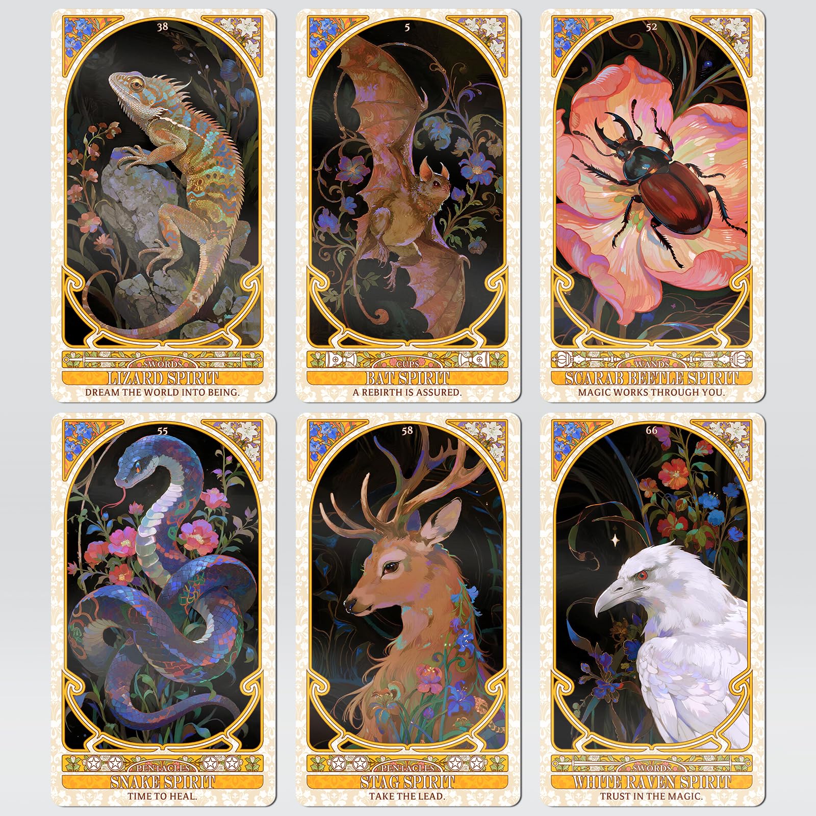 Amazon.co.jp: Pacify Animal Spirit Oracleカード – 初心者向け