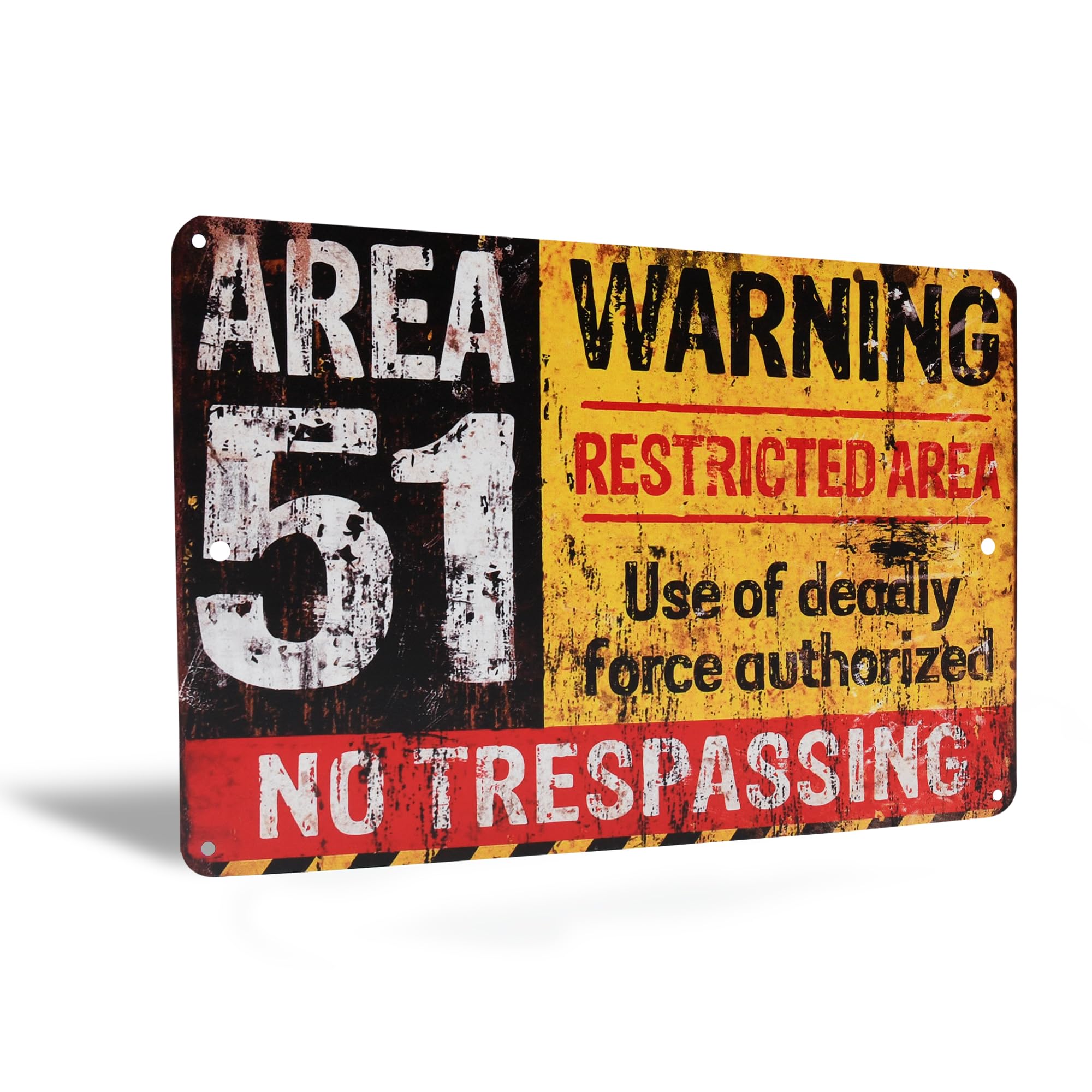 Amazon.com: Funny Metal Wall Decor Signs - Area 51 Warning