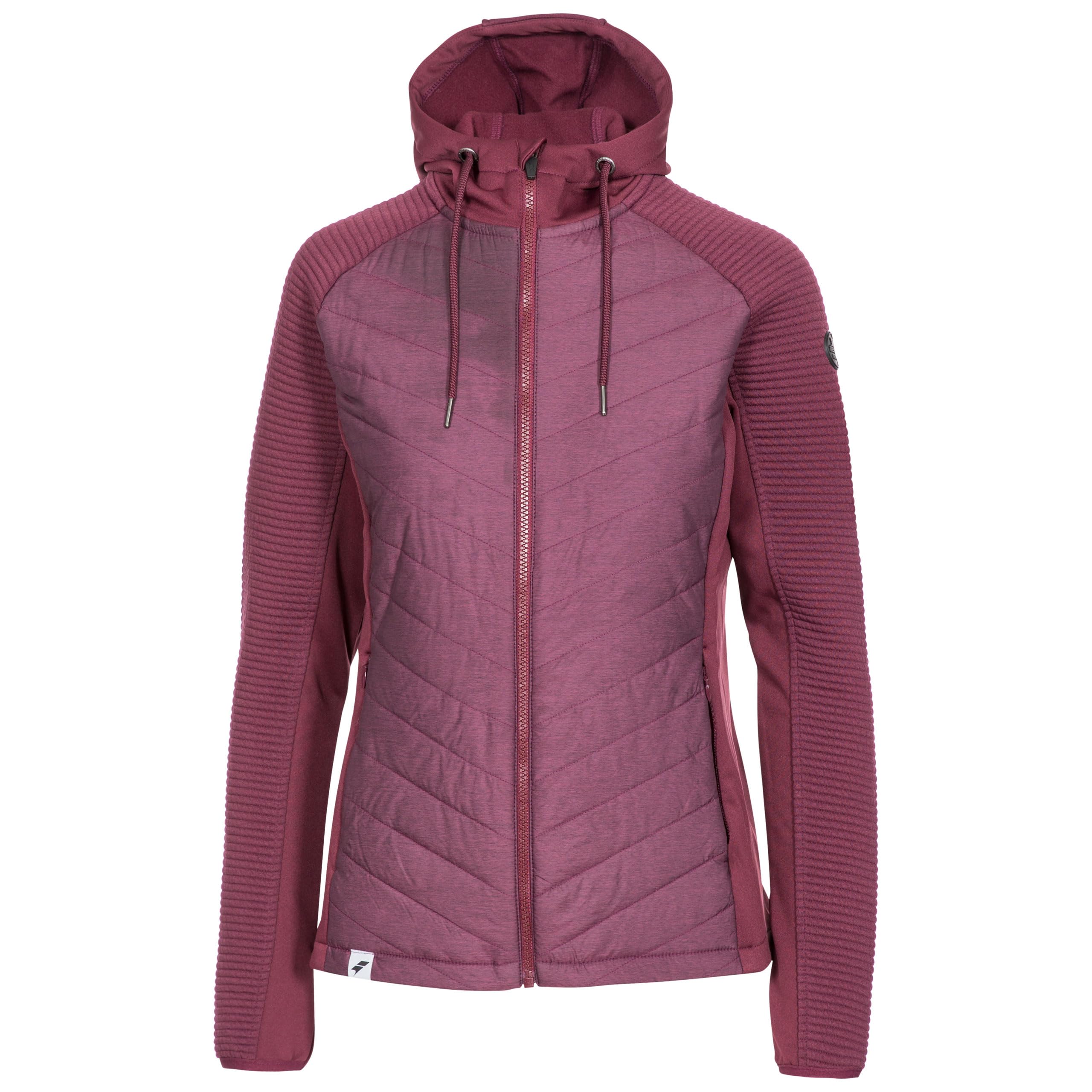Trespass Women's Fig Long Sleeve Zipped Hoodie Gym Top Active Workout Grace