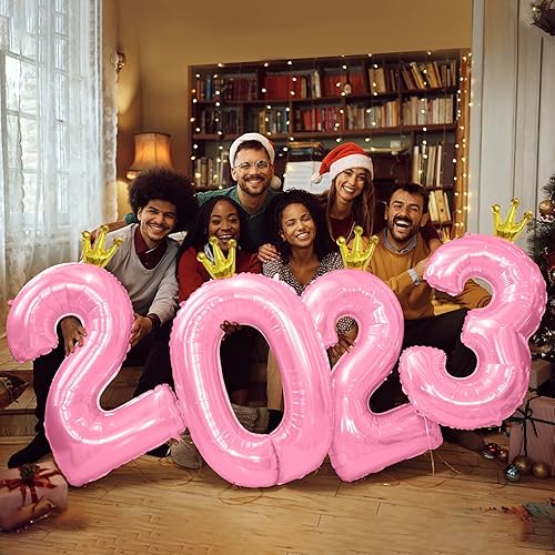 Miniatura 6 de Globos rosados de 40 pulgadas con el número 50  50 globos de corona de papel de aluminio, globos gigantes para fiesta, cumpleaños, boda, despedida