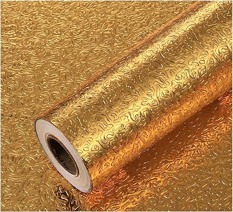 Amazon Co Jp 壁紙 ゴールドメタリック壁紙 豪華 壁紙シール はがせる壁紙 アールデコ 壁のステッカー おしゃれ Diy 高級ゴールドリーフの背景 はがせる壁紙 フォイル インテリア アールデコ 透けない 無臭無毒 防水防汚 初心者 女性一人でもok 5m ゴールドa 幅40cm