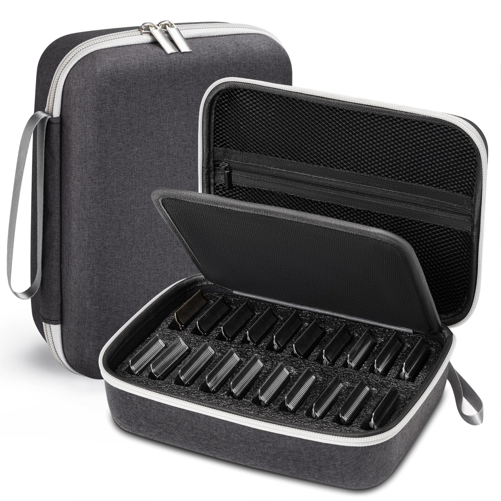 Laube Mini Blade Case for Pet Grooming Clipper Blades - Organizer Fits 12 Blades - Compact Size (9.25