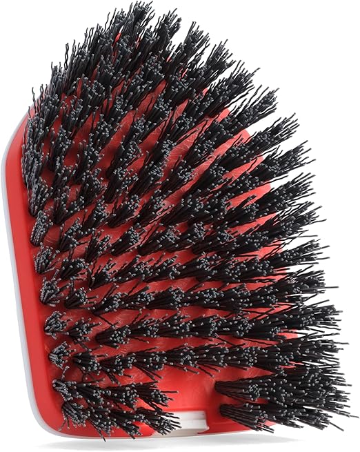 Replacement Scrubber Refill for Extendable Tub Tile Shower Scrubber for Cleaning Non-Scratch (1x Bristle Brush Red)