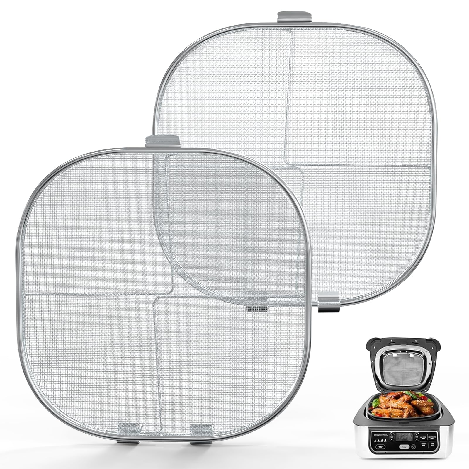 Amazon.com: Stainless Steel Splatter Shield for Ninja Foodi AG301