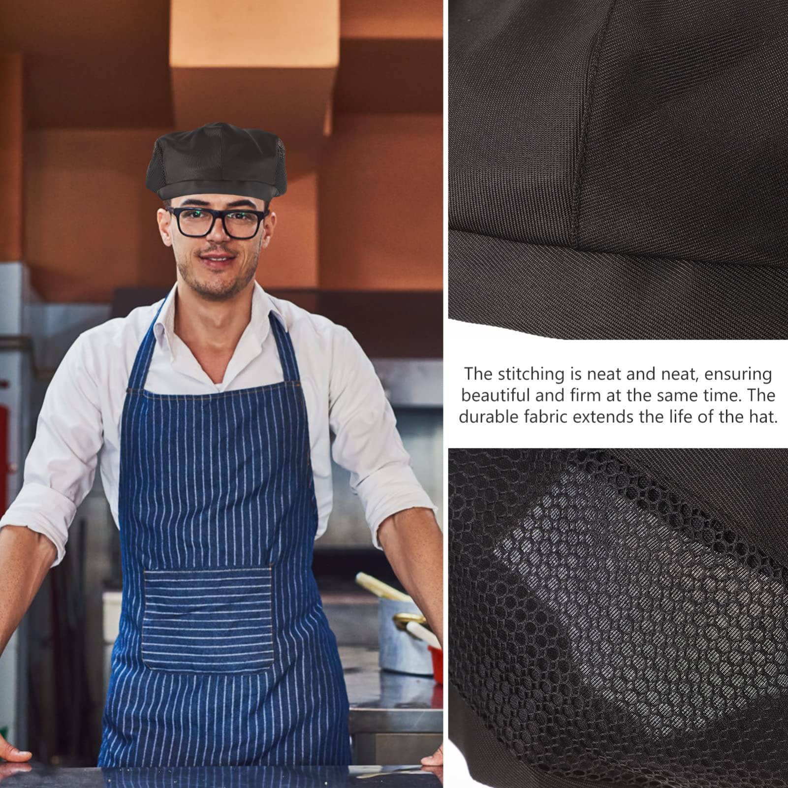 HOTMNTY Kochen Kochmütze,Elastische Kochmütze,Unisex Kochmütze HOTMNTY Kochen Kochmütze,Elastische Kochmütze,Unisex Kochmütze