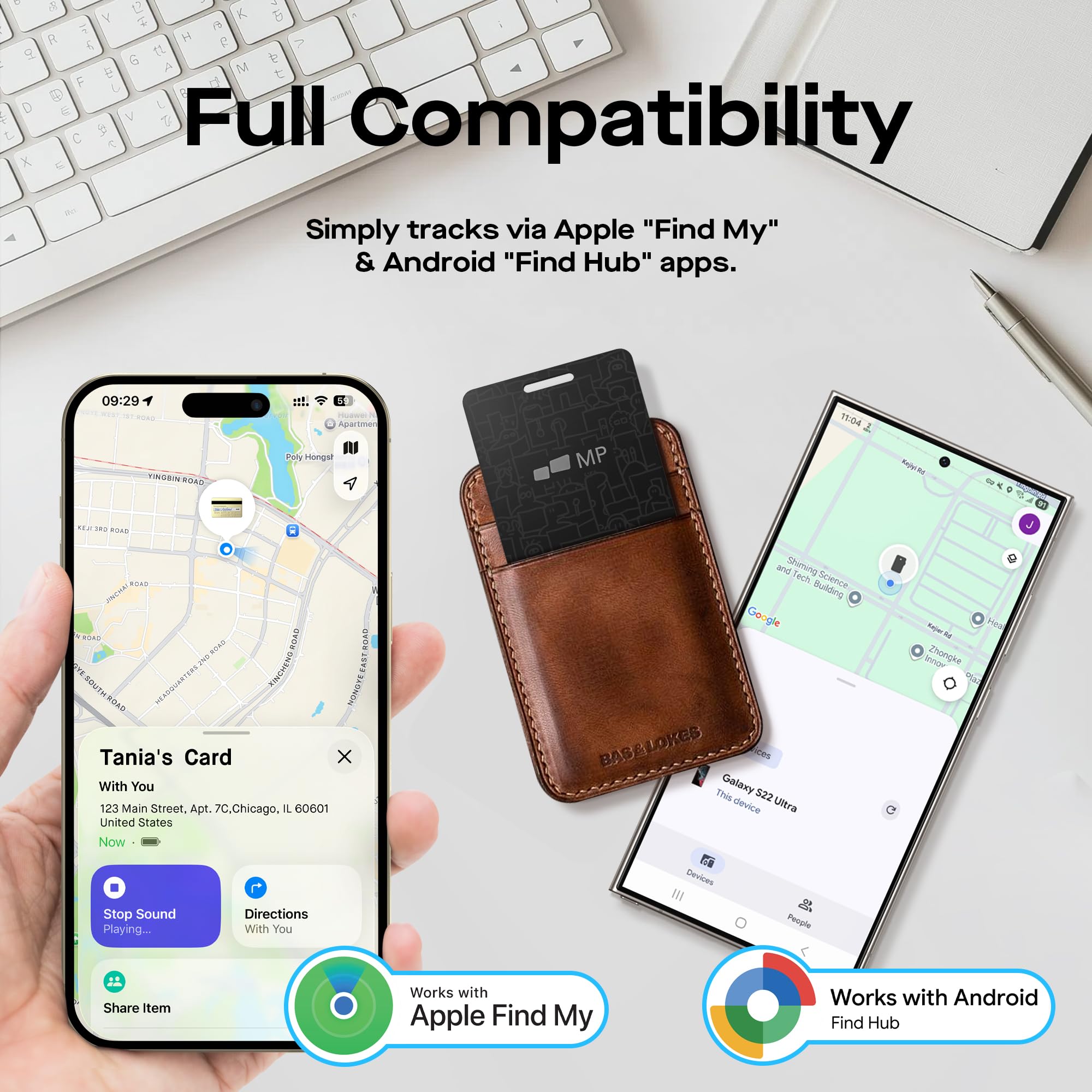 Amazon.com: 2026 Mobile Pixels Wallet Tracker Card, Works with