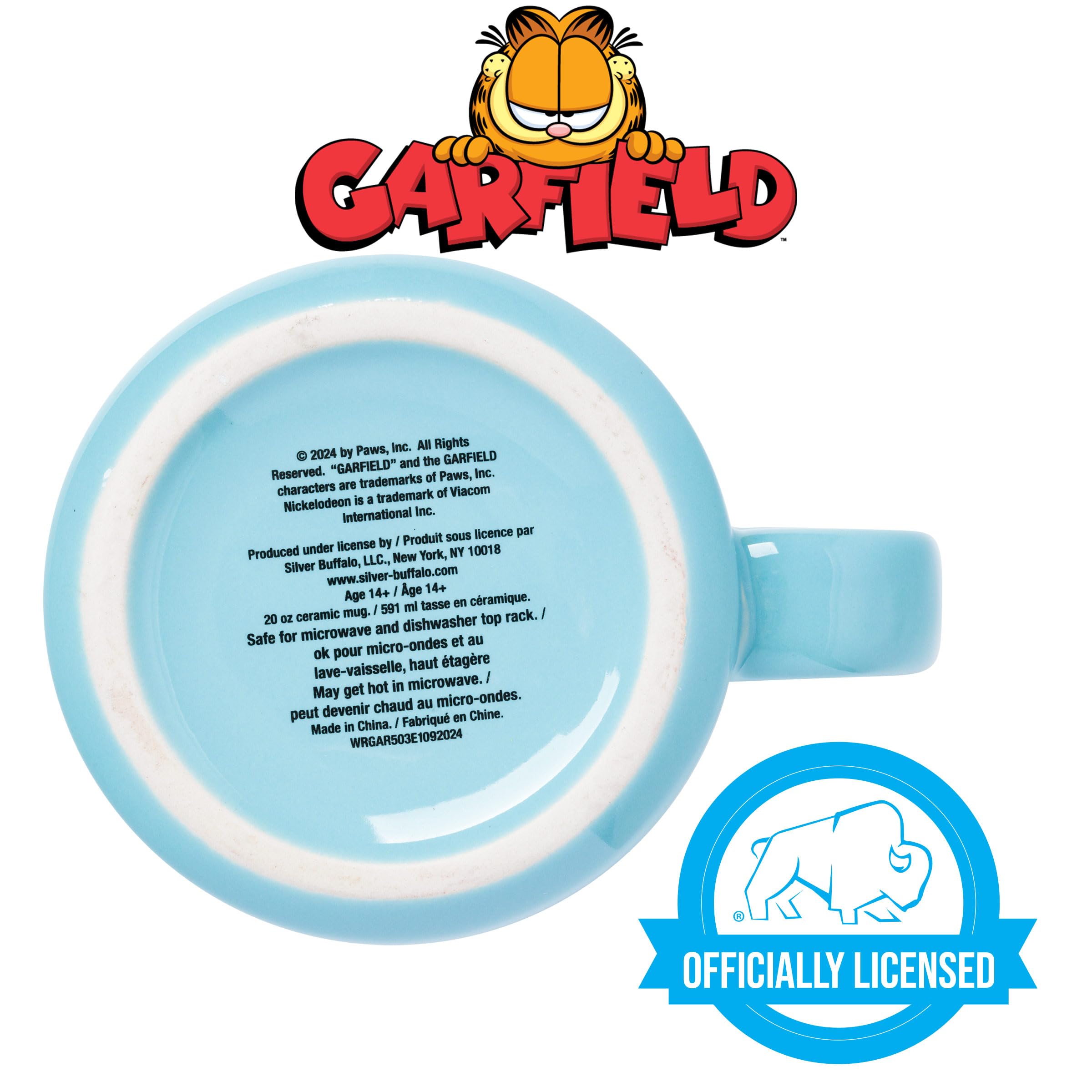 Silver Buffalo Garfield Keramiktasse Not Today, Camper, 590 ml