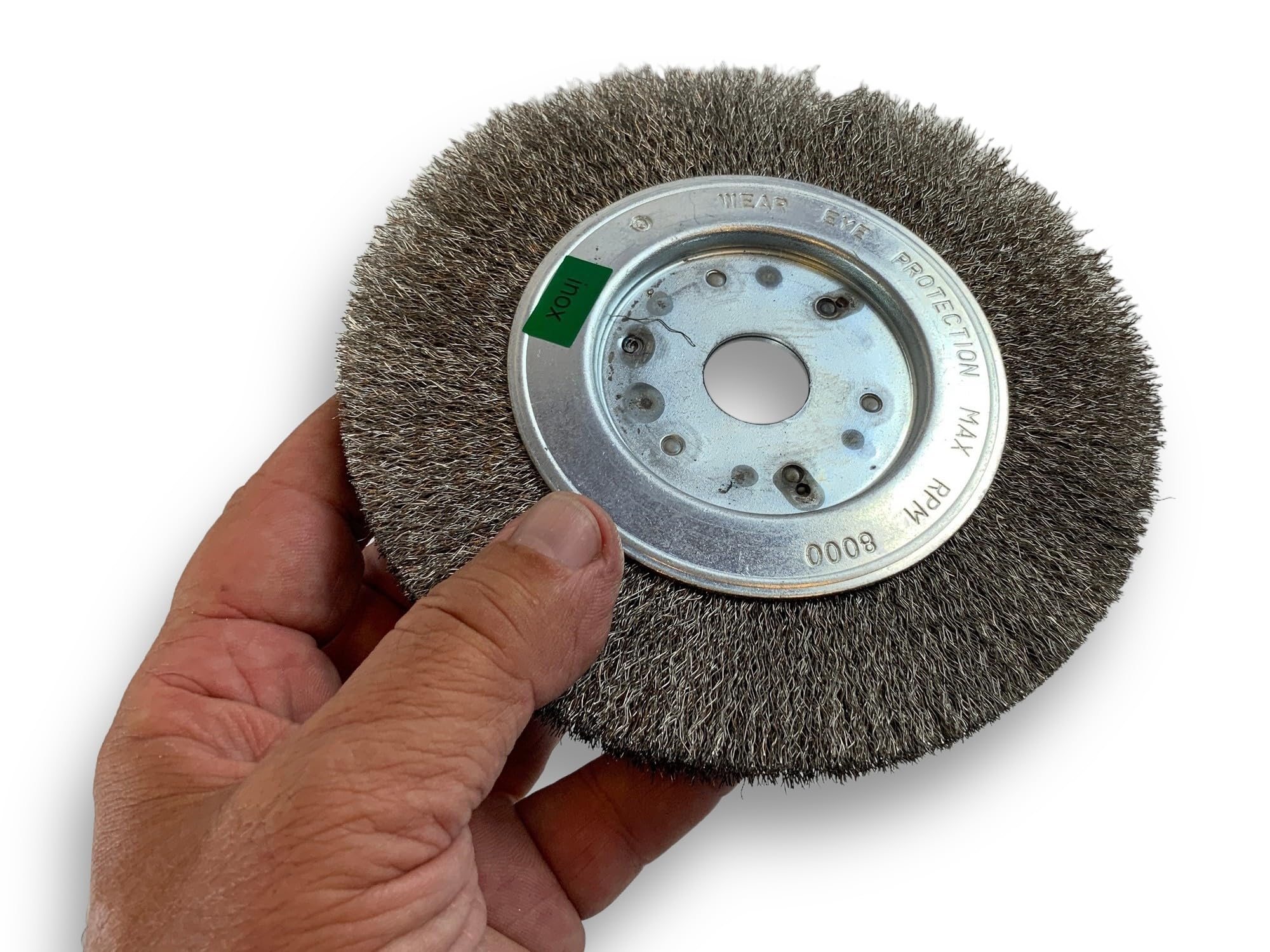 Kibros Brosse circ. touret INOX fil souple Ø 150 mm 1 rang
